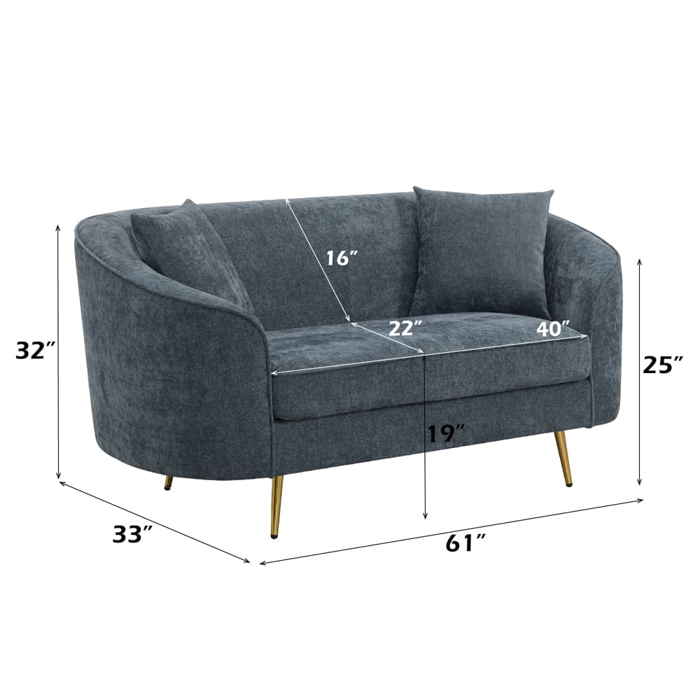 Loveseat W/2 Pillows 8