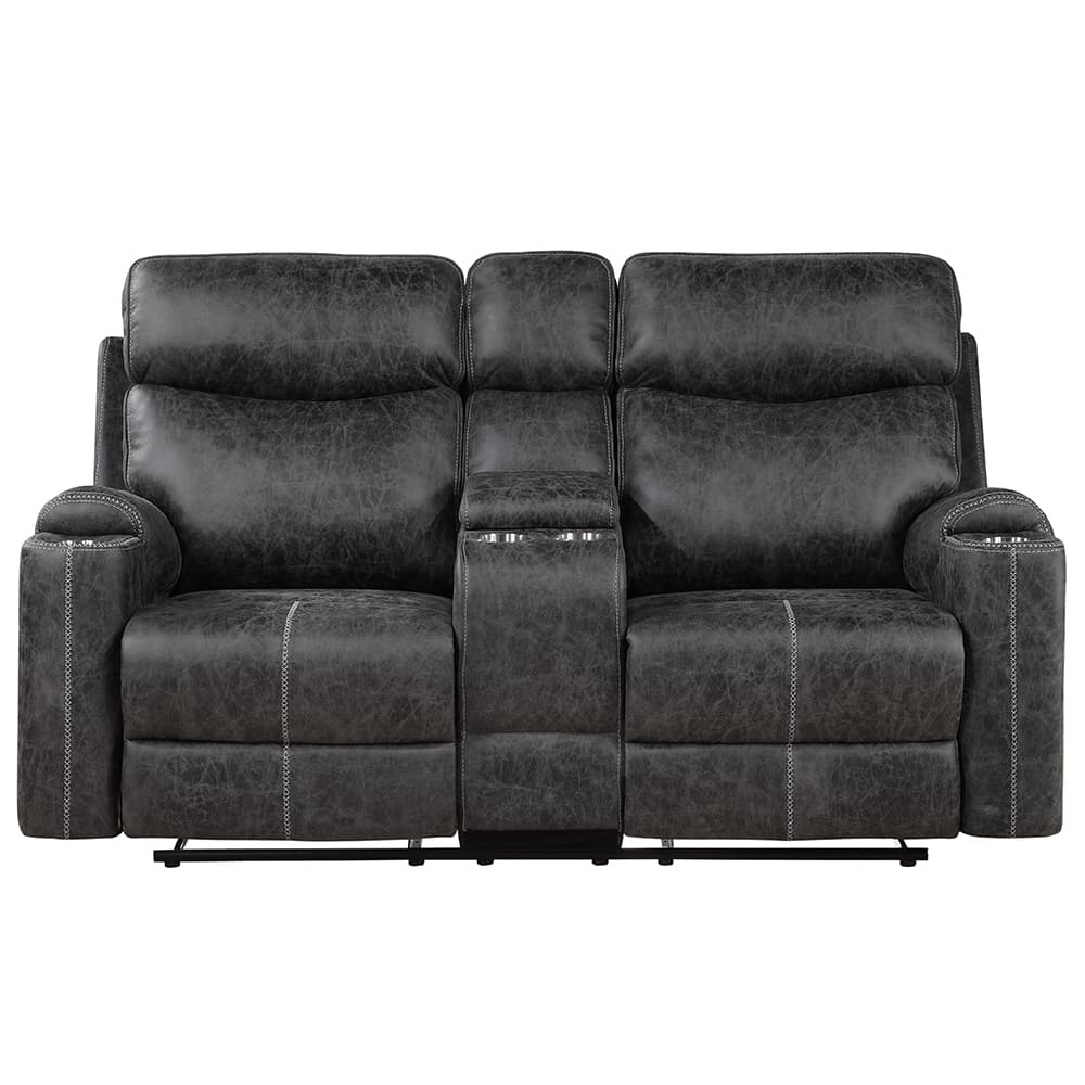 Motion Loveseat W/Console & USB Port 3