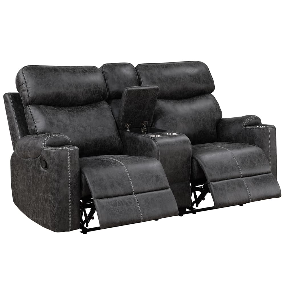 Motion Loveseat W/Console & USB Port 4