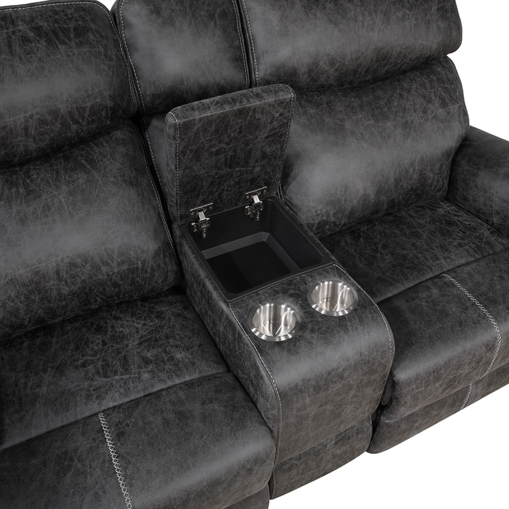 Motion Loveseat W/Console & USB Port 5