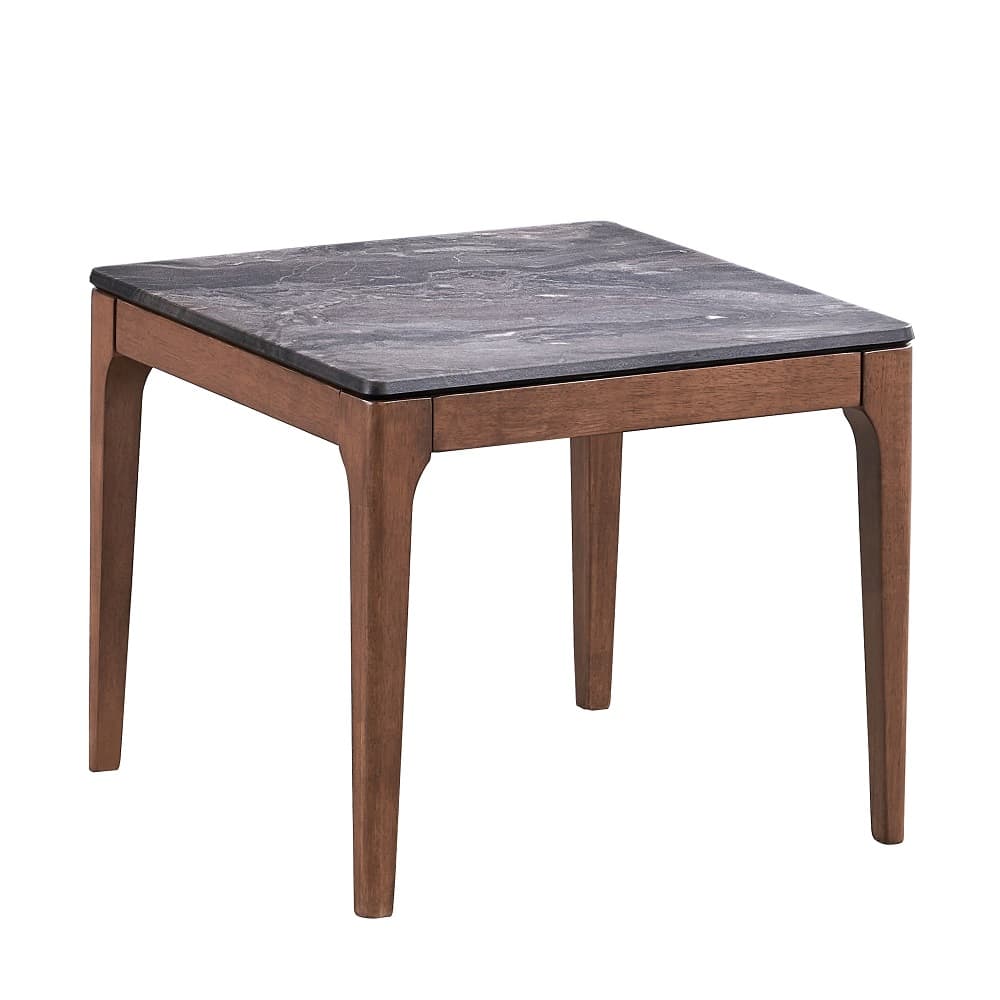 Elevate your living space with the Bevis Collection End Table, where timeless design meets sophisticated elegance. This coffee table pairs an engineered stone surface with the warm tones of a sturdy wooden base, creating a striking visual harmony that commands attention. Perfect for contemporary and traditional settings alike, its expansive top offers ample space for artful displays, casual gatherings, and intimate evenings alike. The Bevis Collection embodies a sense of refined luxury that turns everyday living into an extraordinary experience. Make this exquisite piece the heart of your home, where style and function blend seamlessly.