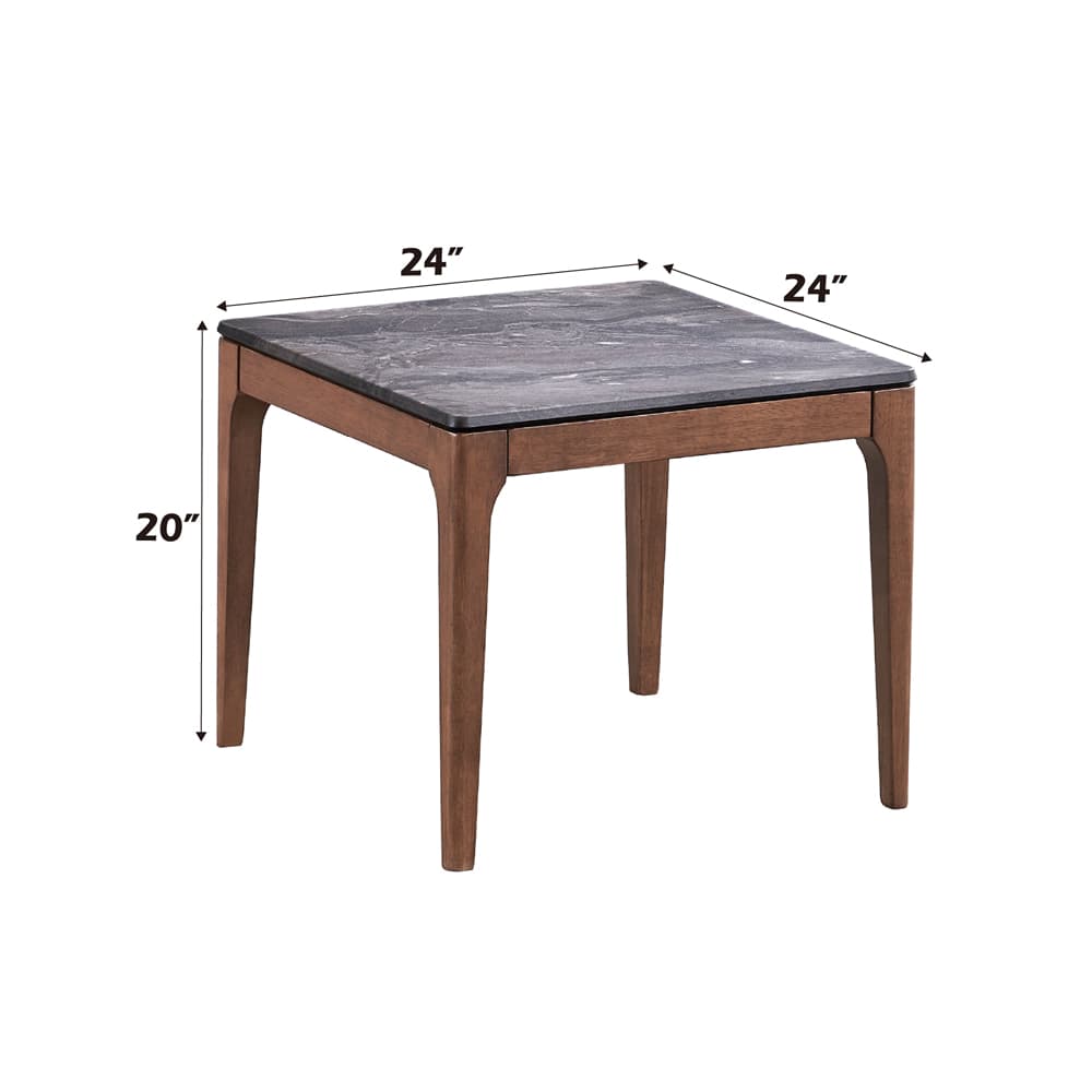 Elevate your living space with the Bevis Collection End Table, where timeless design meets sophisticated elegance. This coffee table pairs an engineered stone surface with the warm tones of a sturdy wooden base, creating a striking visual harmony that commands attention. Perfect for contemporary and traditional settings alike, its expansive top offers ample space for artful displays, casual gatherings, and intimate evenings alike. The Bevis Collection embodies a sense of refined luxury that turns everyday living into an extraordinary experience. Make this exquisite piece the heart of your home, where style and function blend seamlessly.