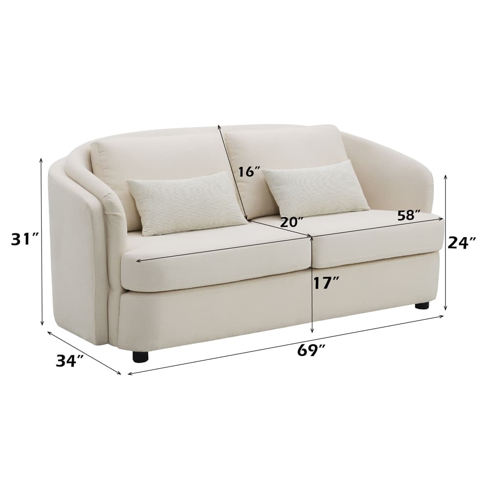 Loveseat W/2 Pillows 9