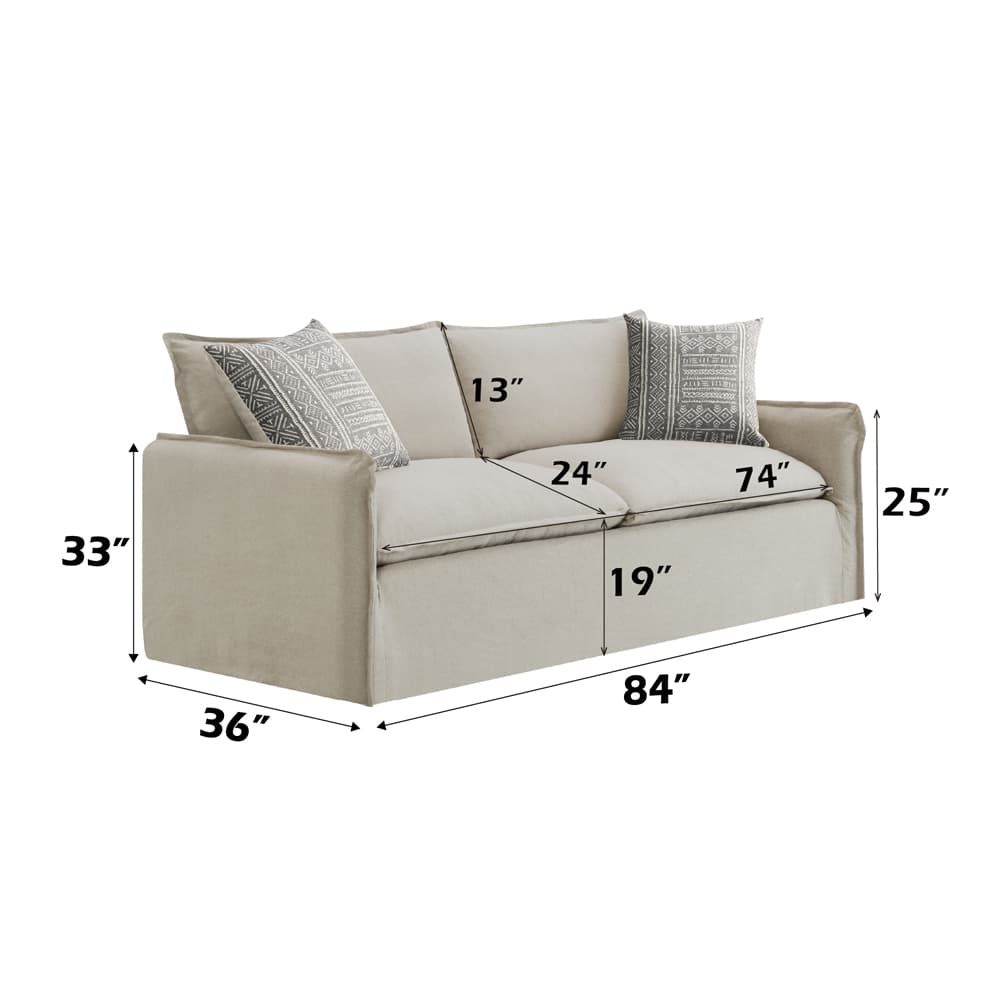 Sofa W/2 Pillows 3