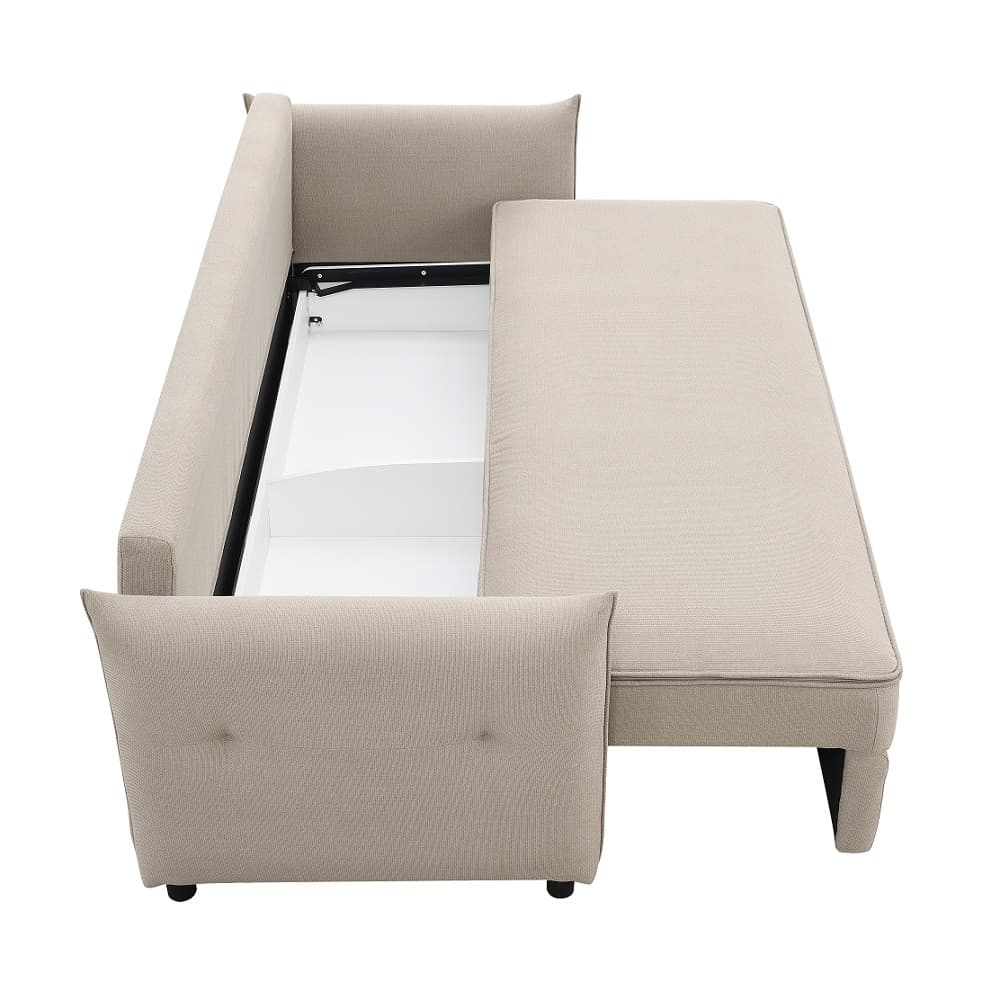Sofa W/Sleeper, Storage & 4 Pillows 2