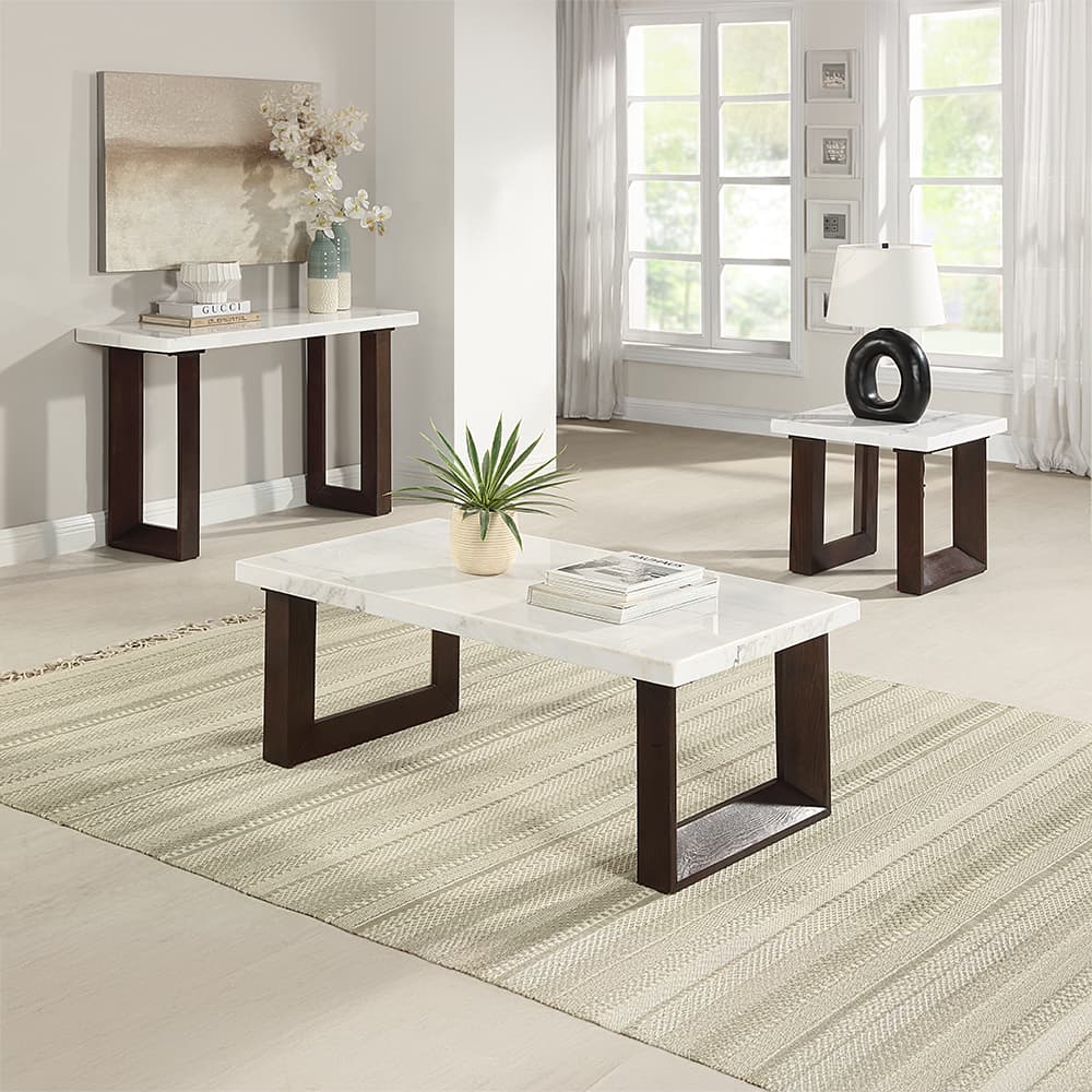 End Table W/Natrual Marble Top 4