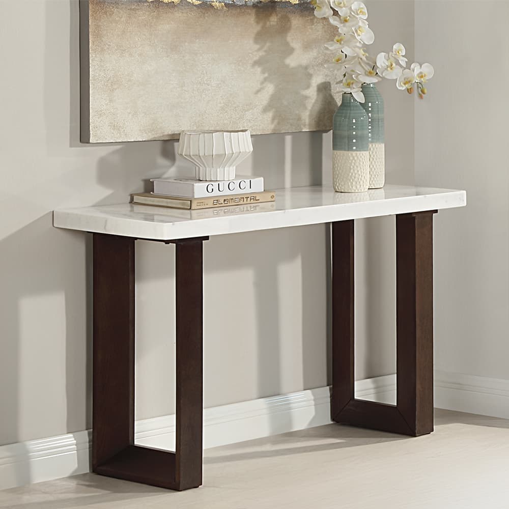 Sofa Table W/Natrual Marble Top 3