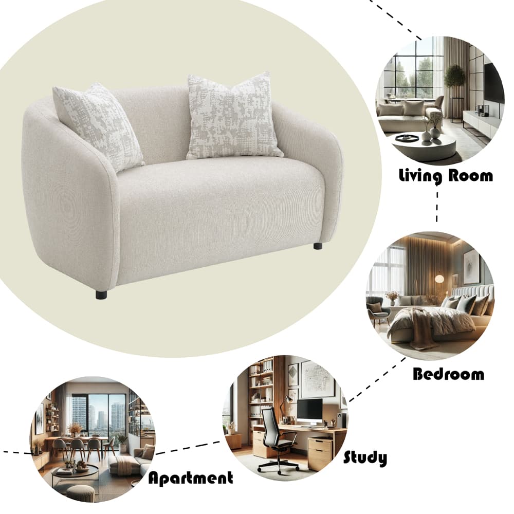 Loveseat W/2 Pillows 7