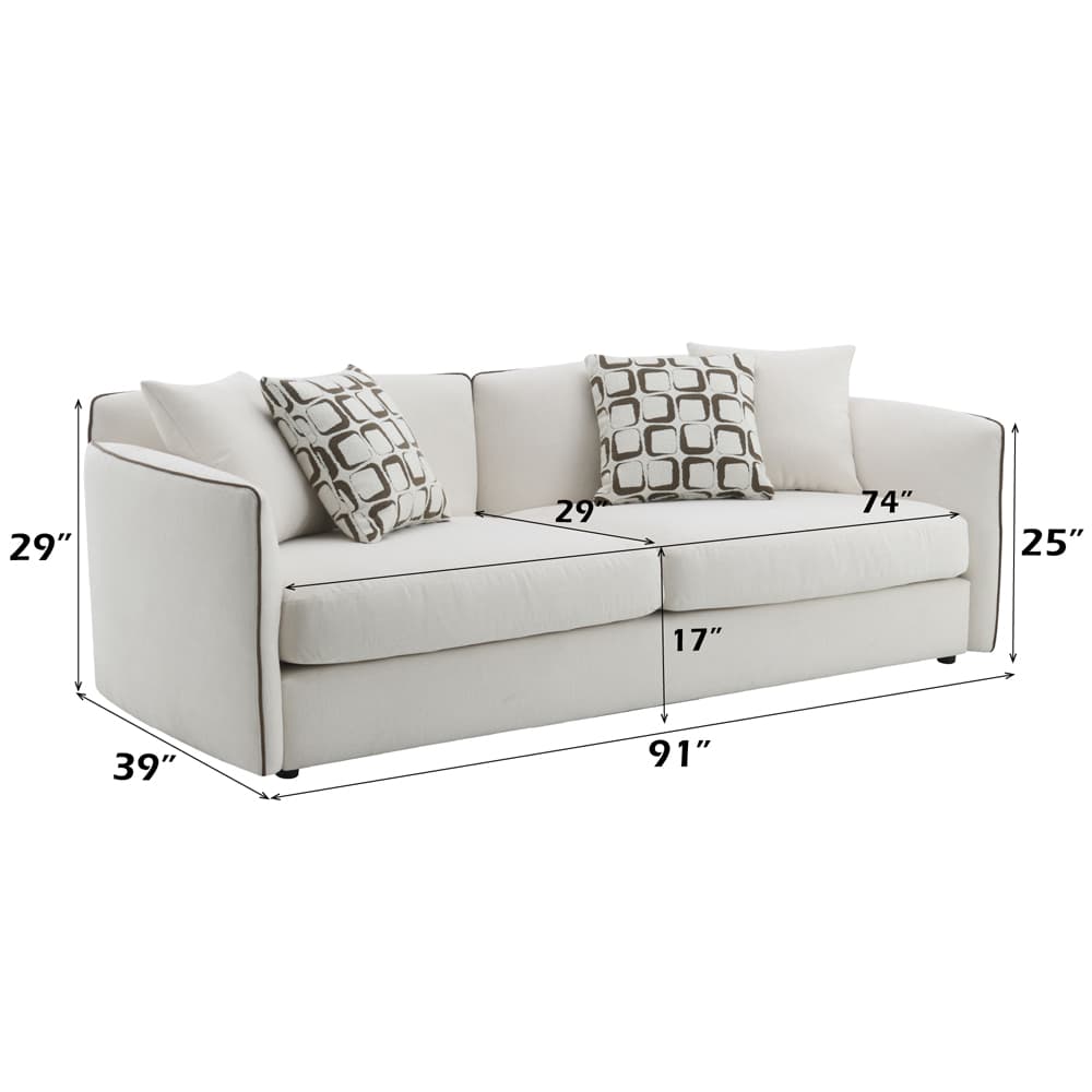 Sofa W/4 Pillows 8