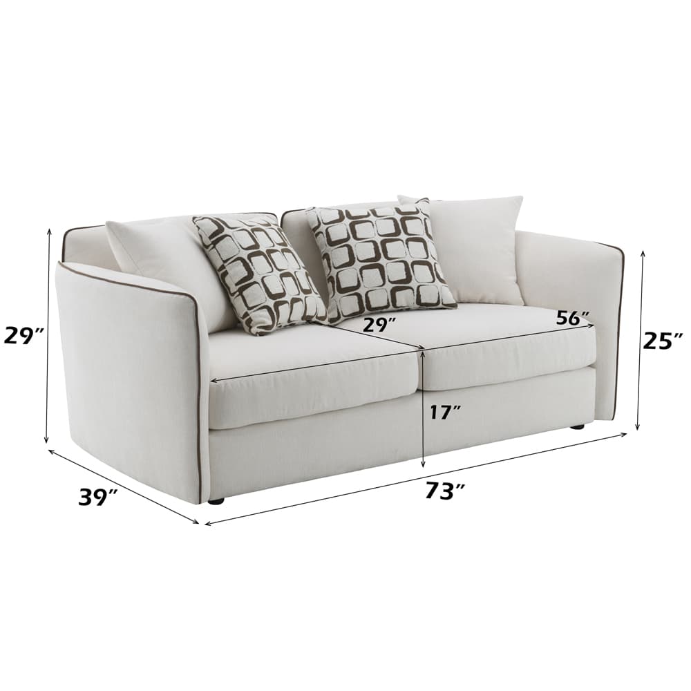 Loveseat W/4 Pillows 8