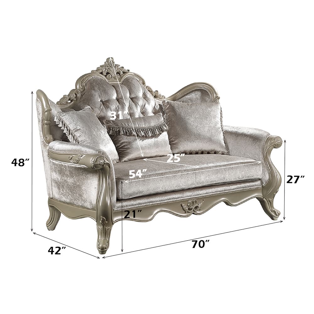 Loveseat W/3 Pillows 7
