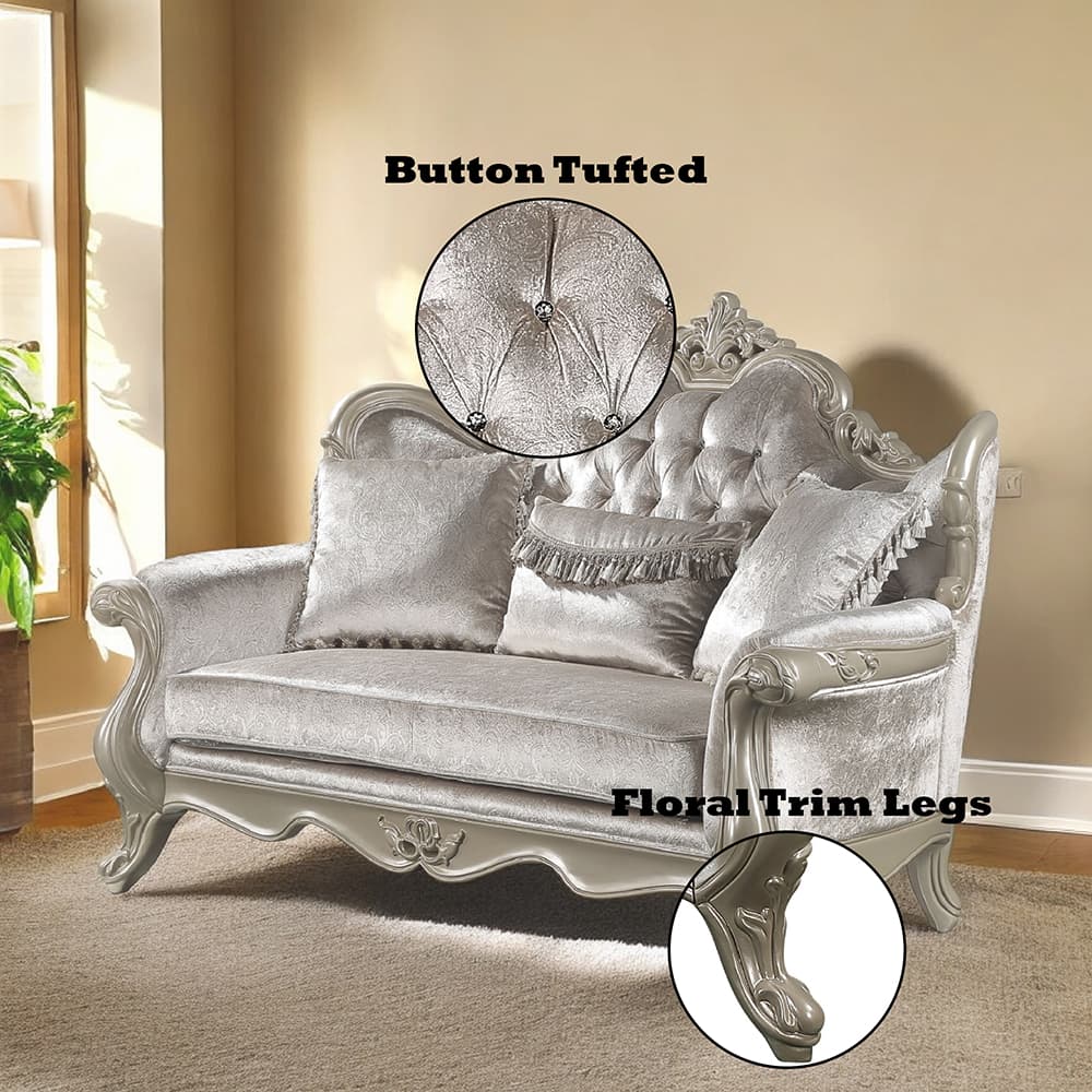 Loveseat W/3 Pillows 8