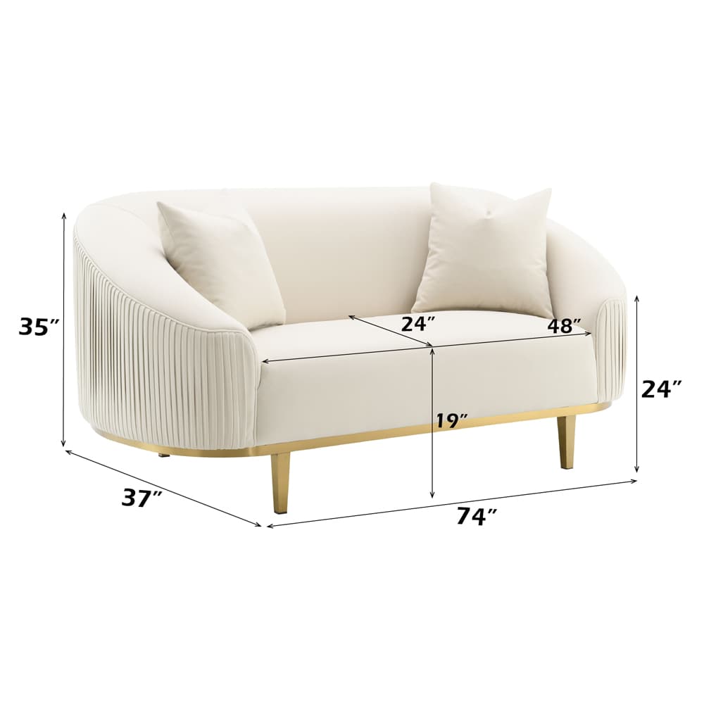 Loveseat W/2 Pillows 9