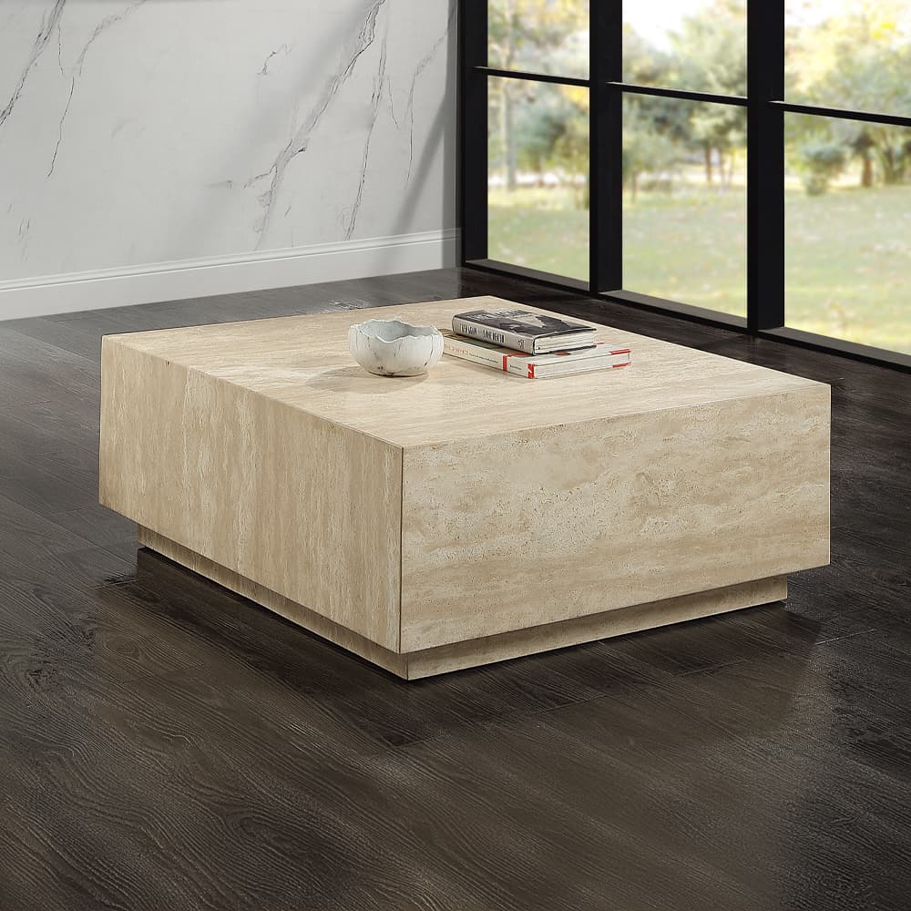 Coffee Table W/Natrual Marble Top