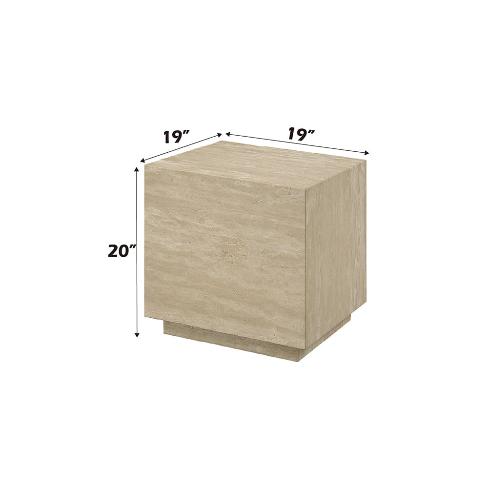 End Table  W/Natrual Marble Top 6
