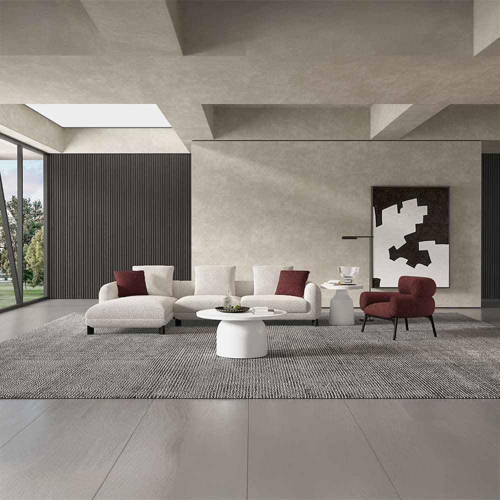 Sectional Sofa W/6 Pillows 8