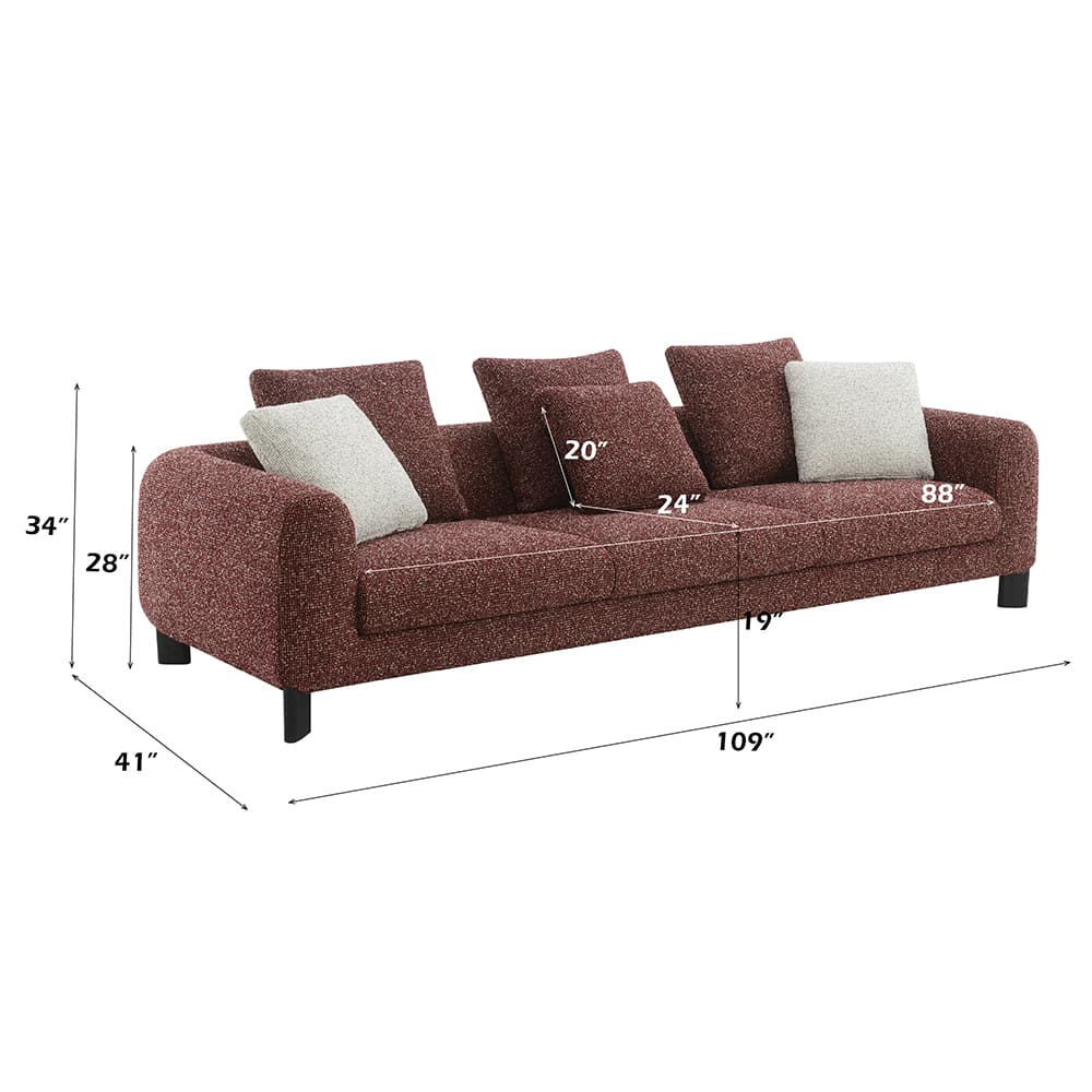 Sofa W/6 Pillows 7