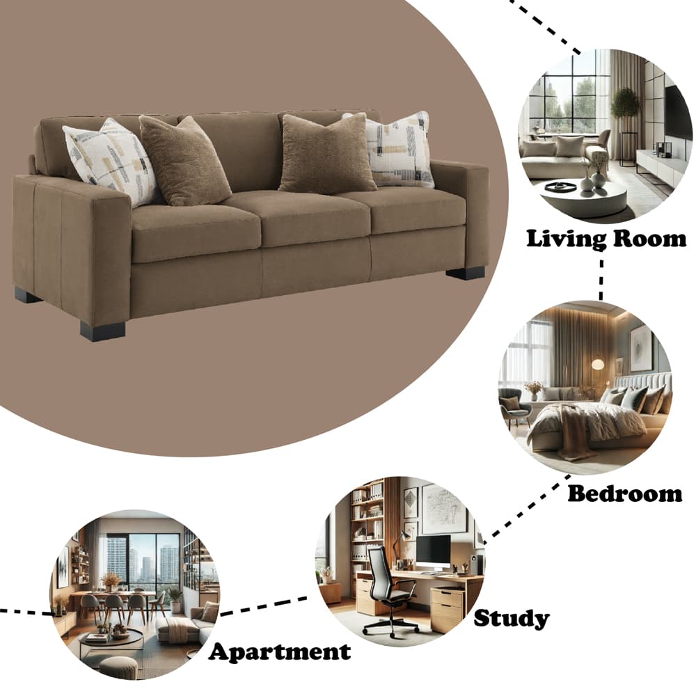 Sofa W/4 Pillows 7