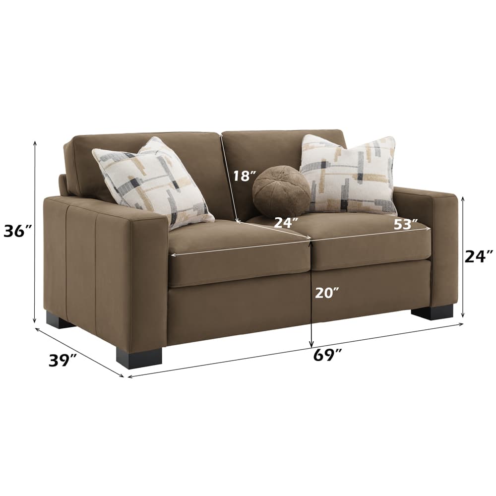 Loveseat W/3 Pillows 6
