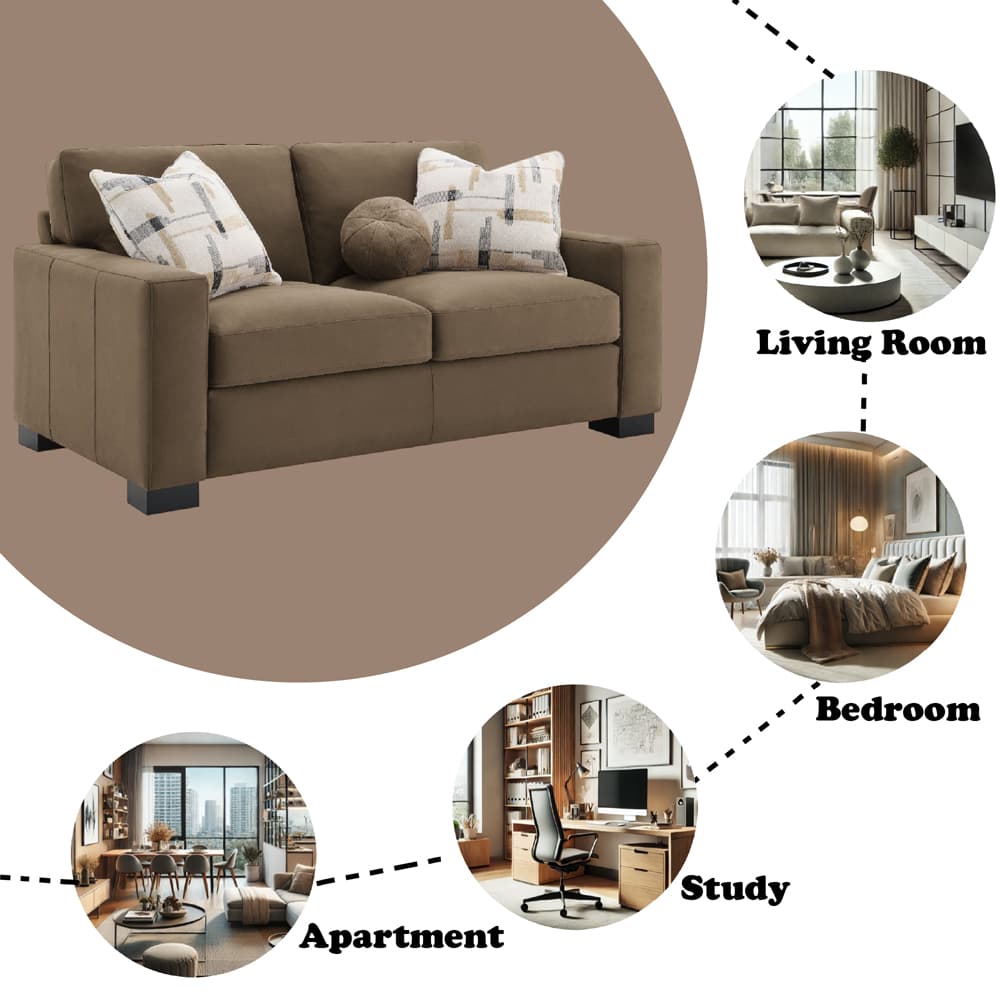 Loveseat W/3 Pillows 7