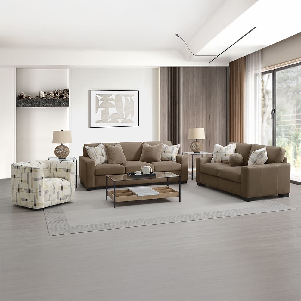 Loveseat W/3 Pillows 8