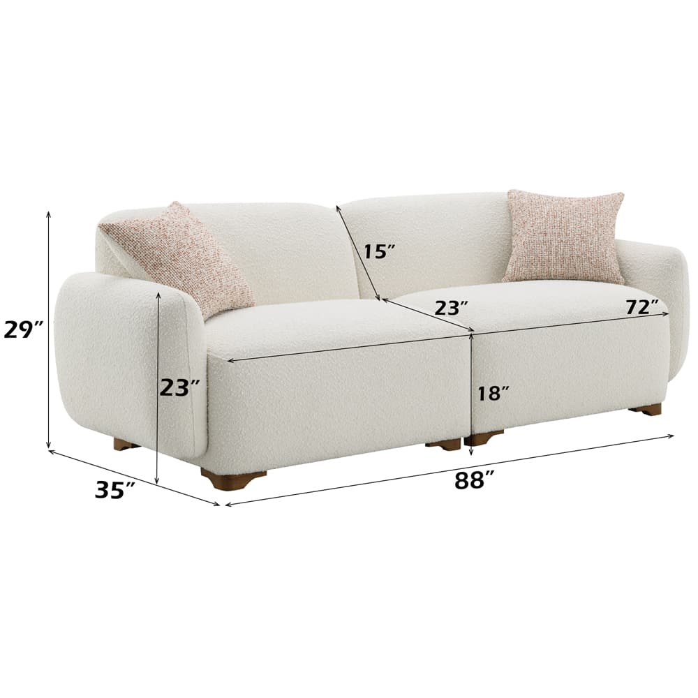 Sofa W/2 Pillows 8