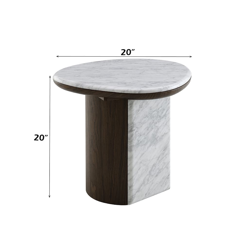 End Table W/Natural Marble 5