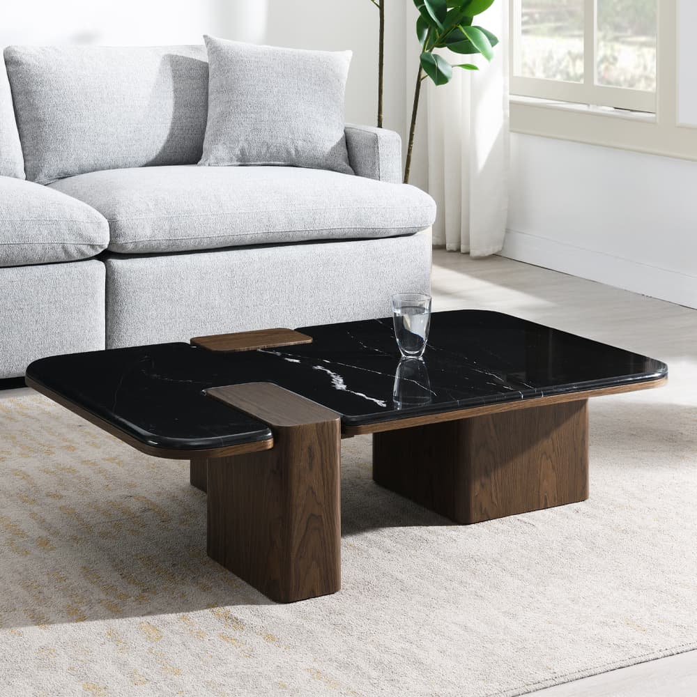 Coffee Table W/Natural Marble