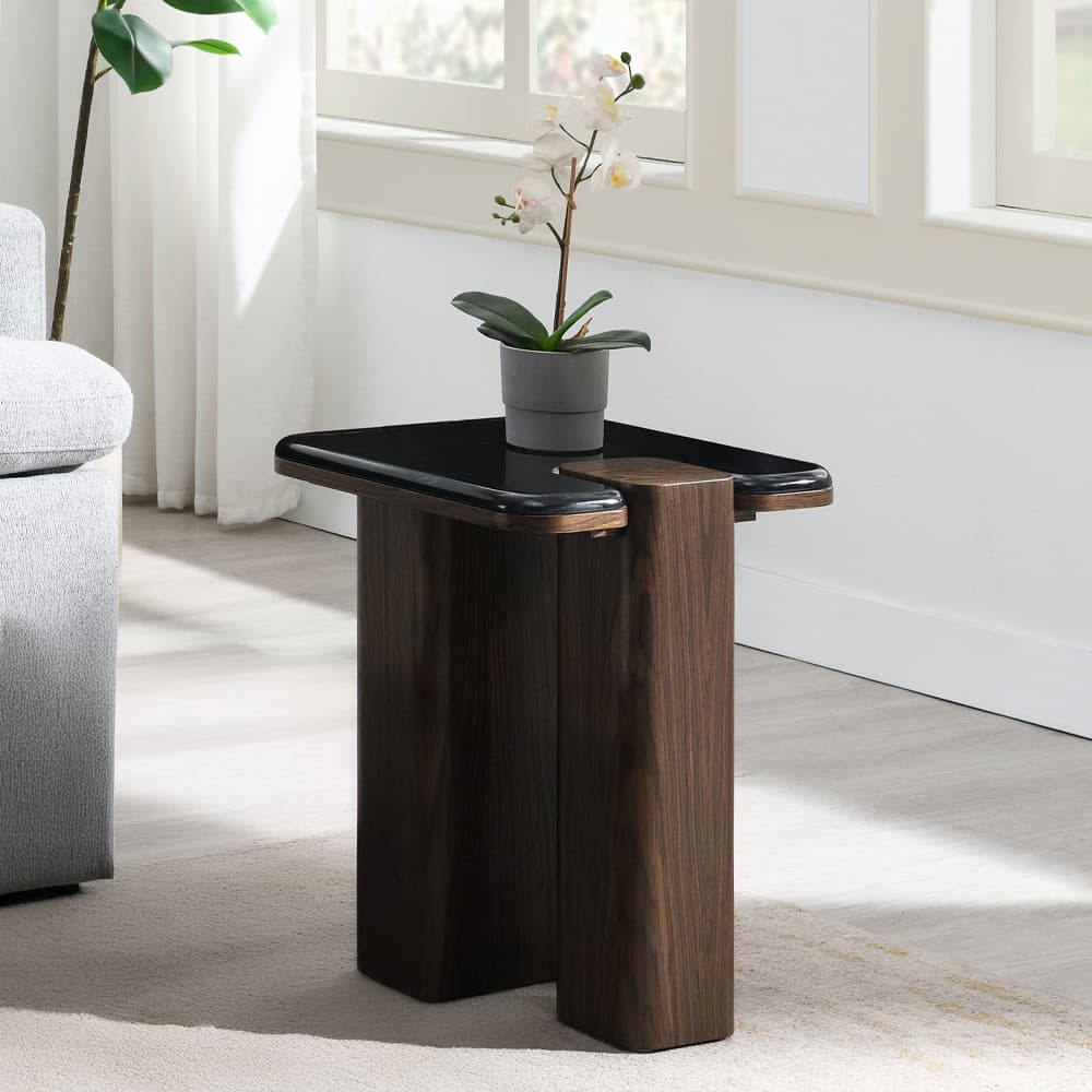 End Table W/Natural Marble
