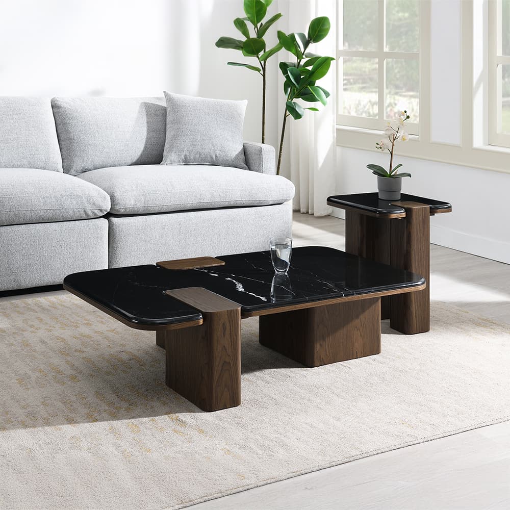 End Table W/Natural Marble 6