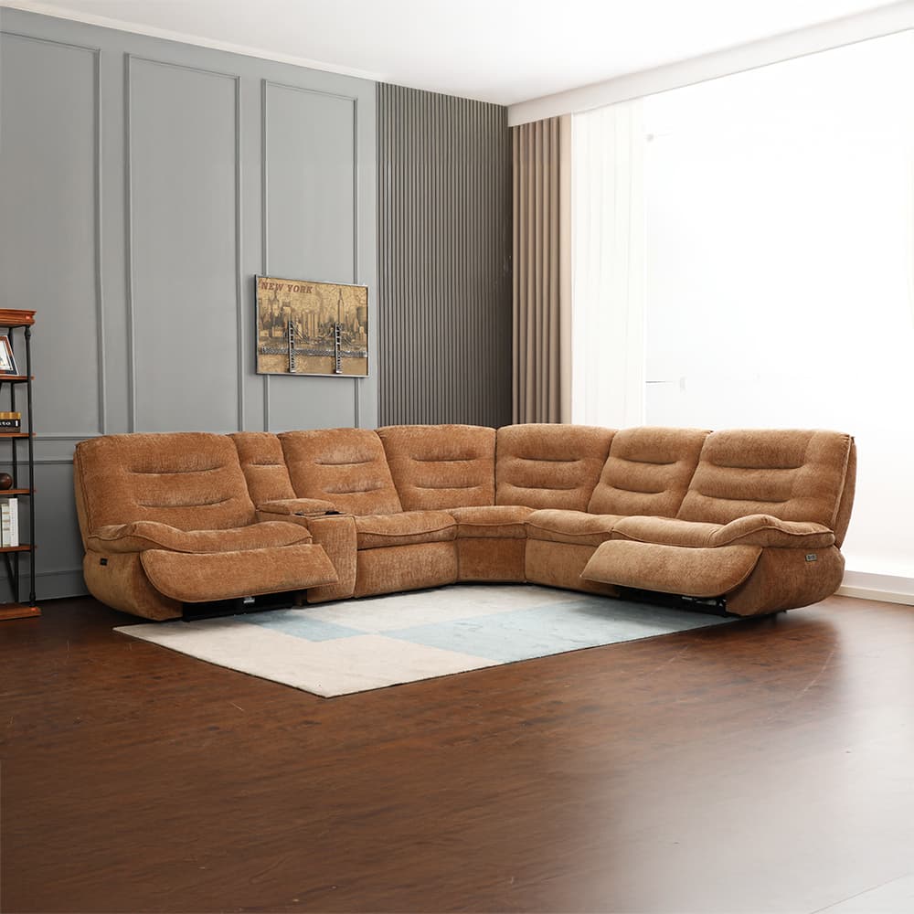 Power Motion Sectional Sofa W/USB Port 3