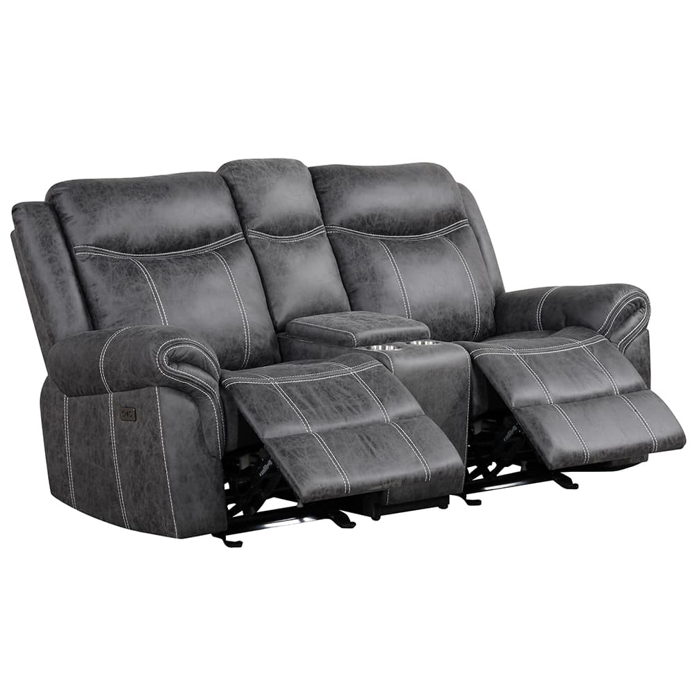 Power Motion Glider Loveseat W/USB Port 2