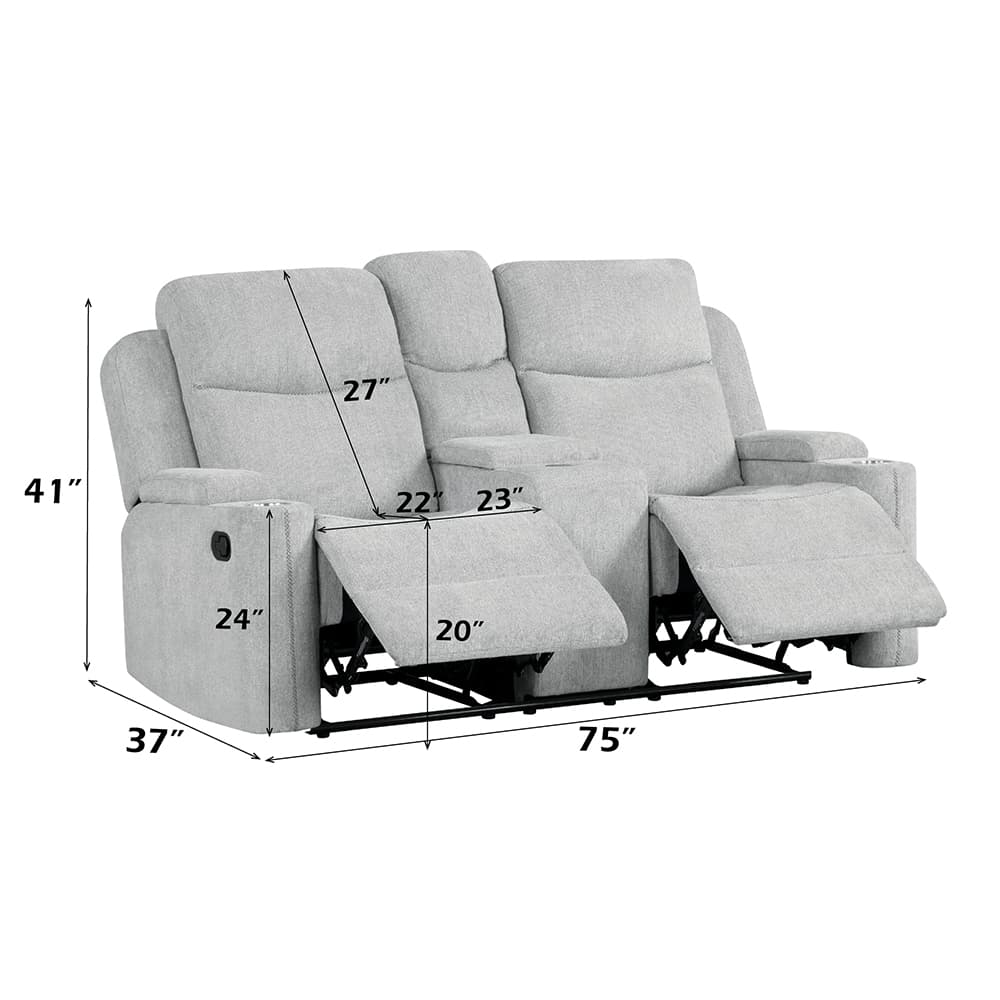 Motion Loveseat W/Console 9