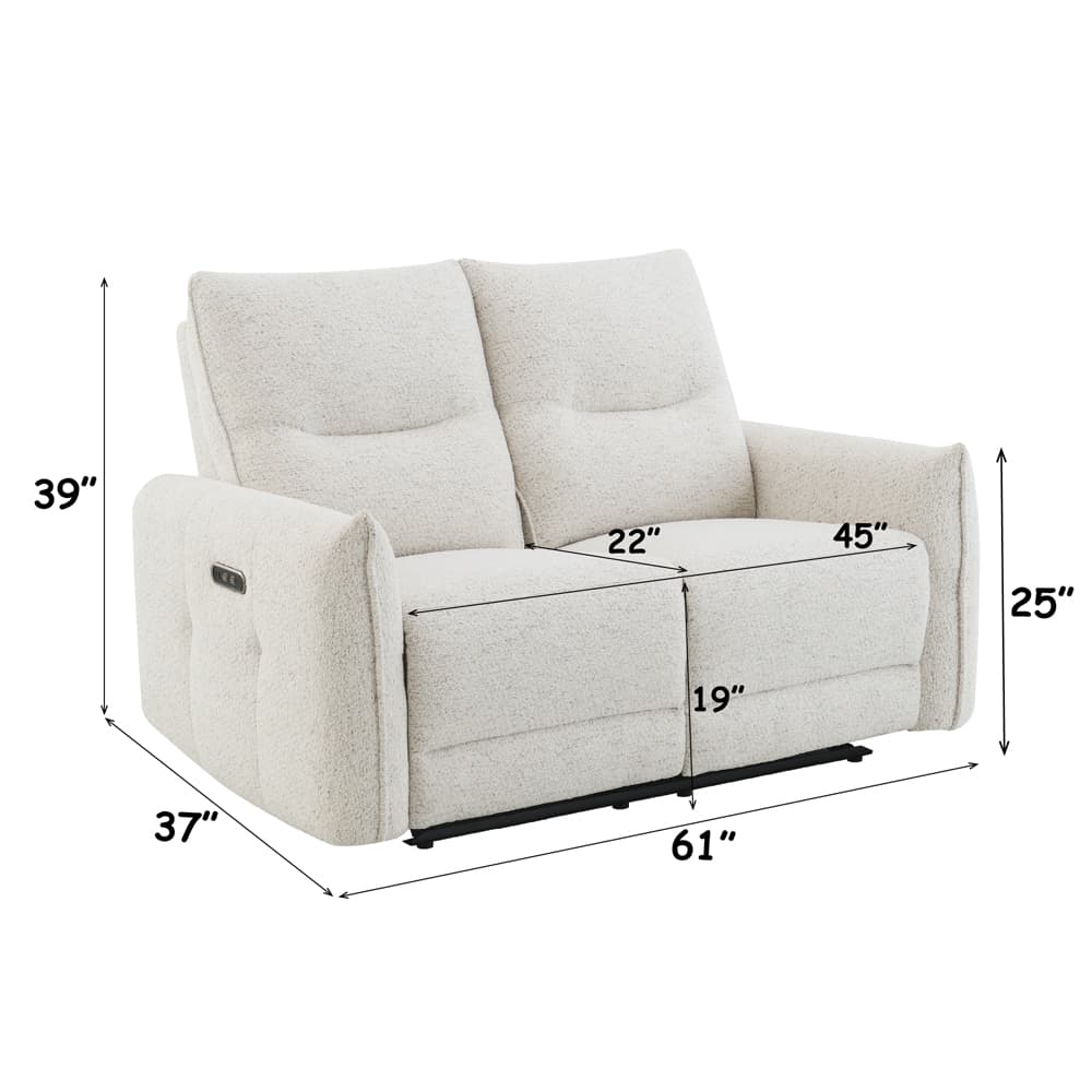 Power Motion Loveseat  W/USB Port 9