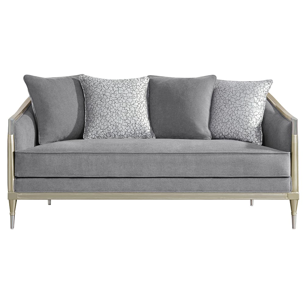 Loveseat W/4 Pillows 3