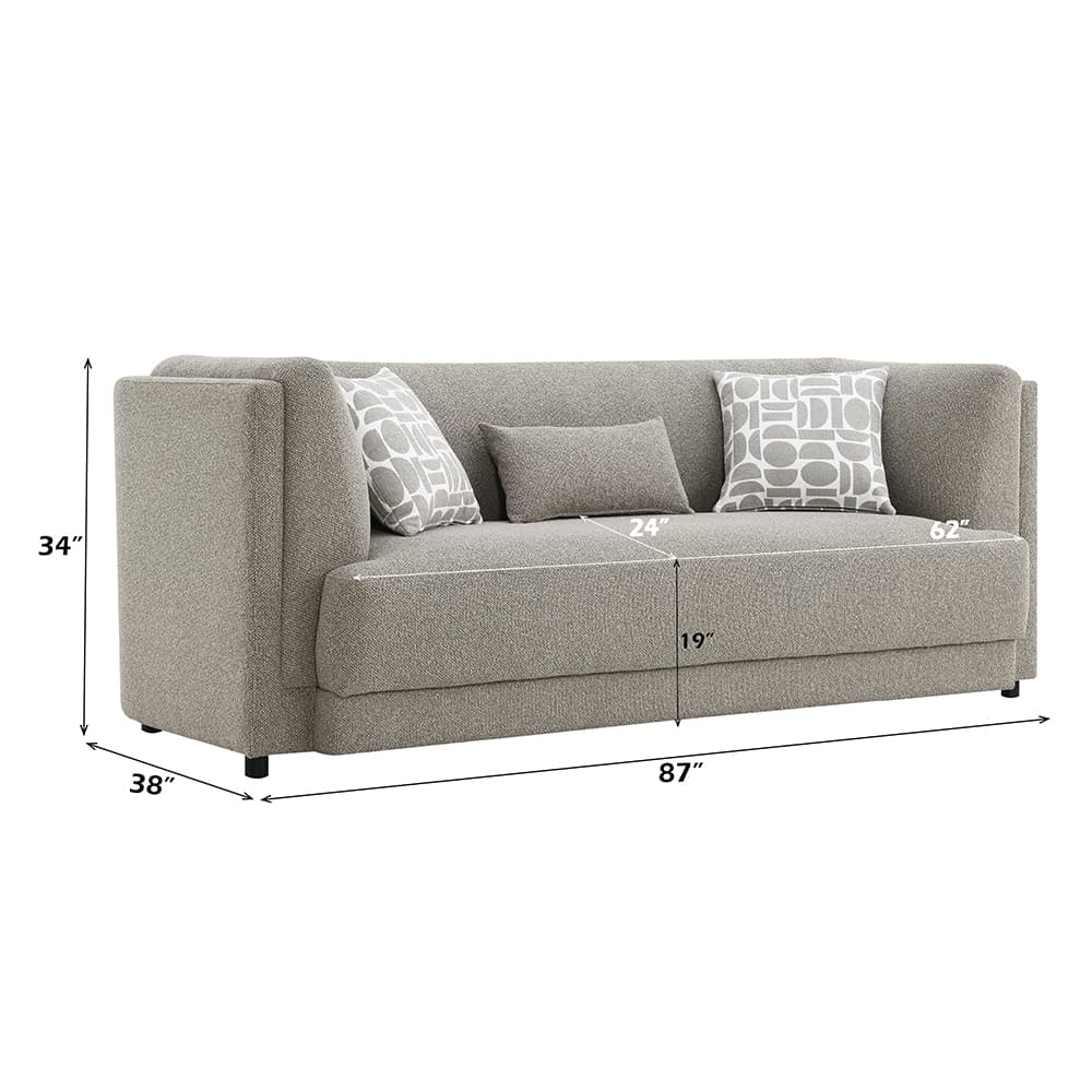 Sofa W/3 Pillows 8