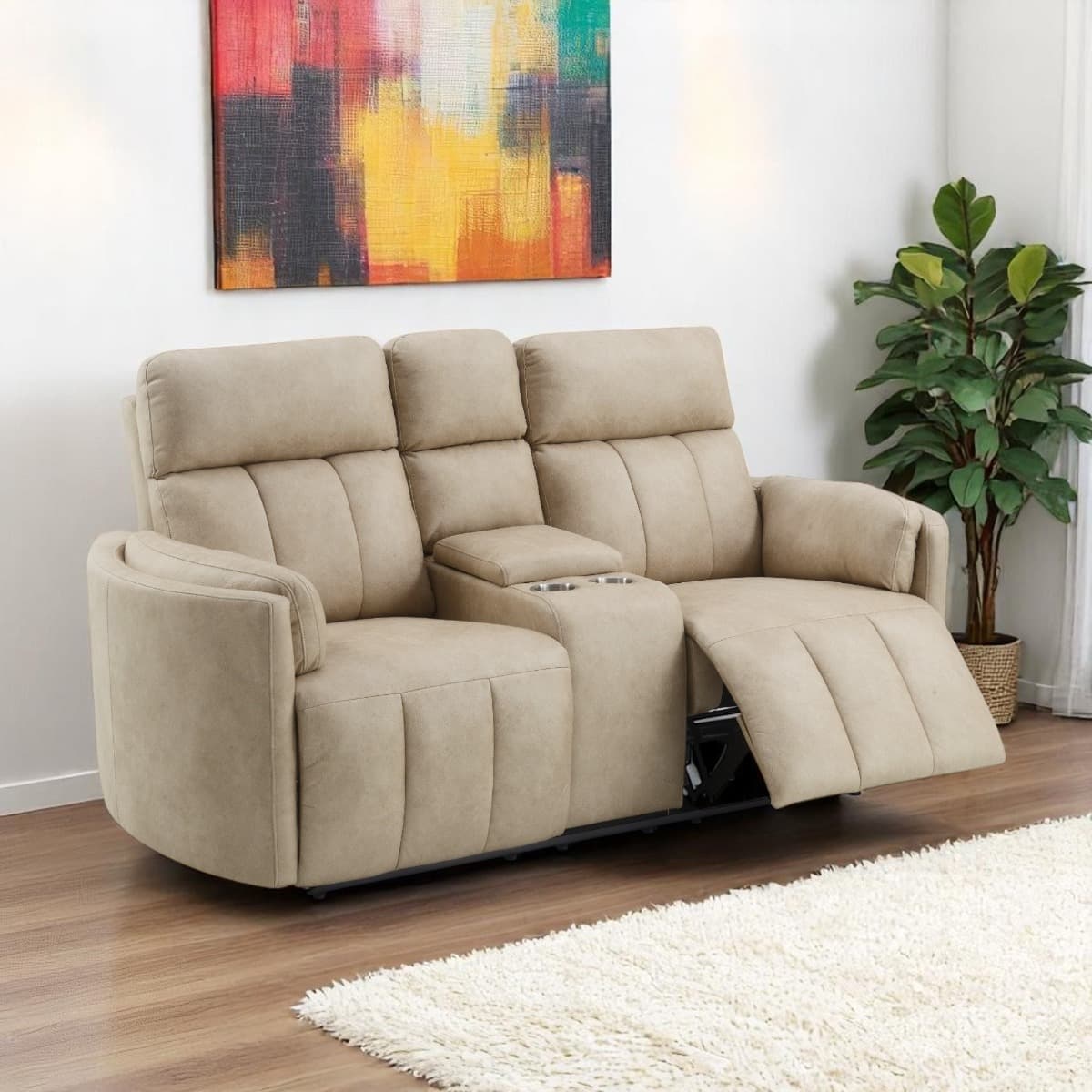 Motion Loveseat W/Console