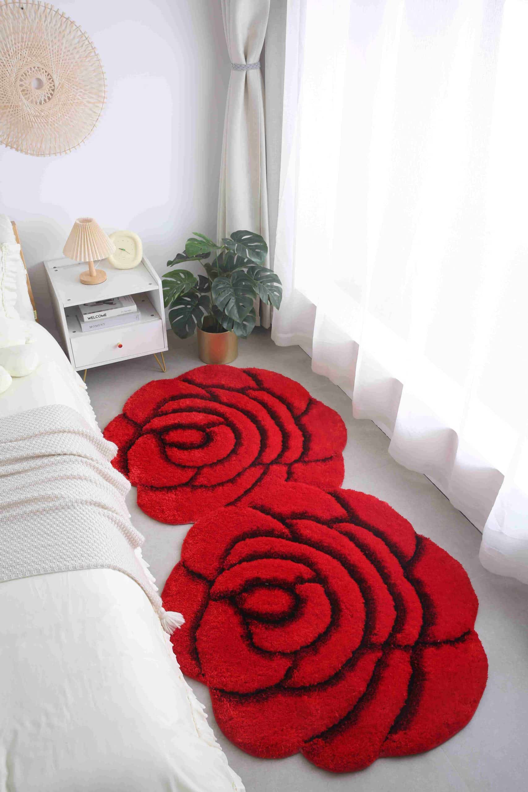 FAUX FUR Rug DOUBLE ROSE 5