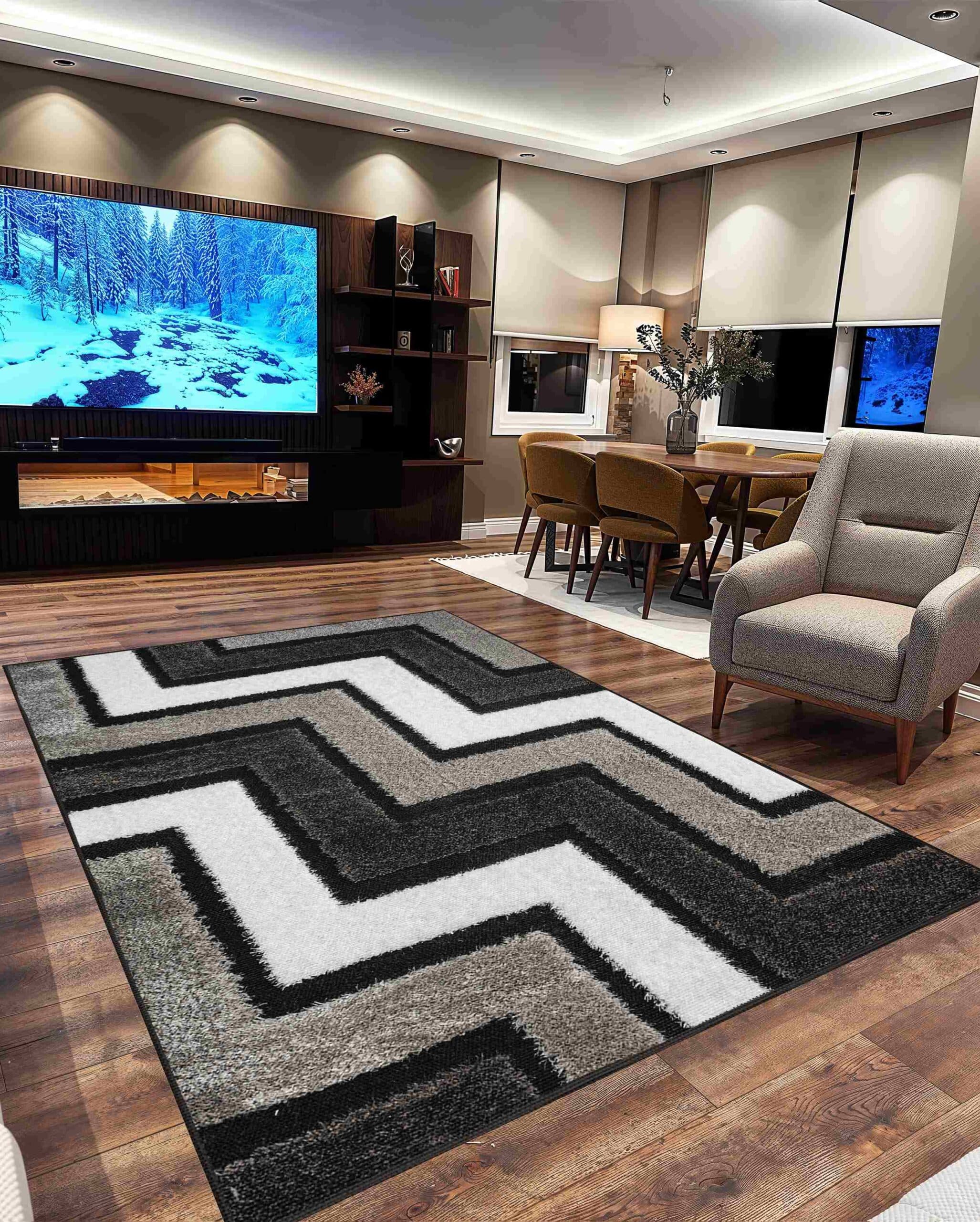 5D SHAGGY Rug Design 6410 4