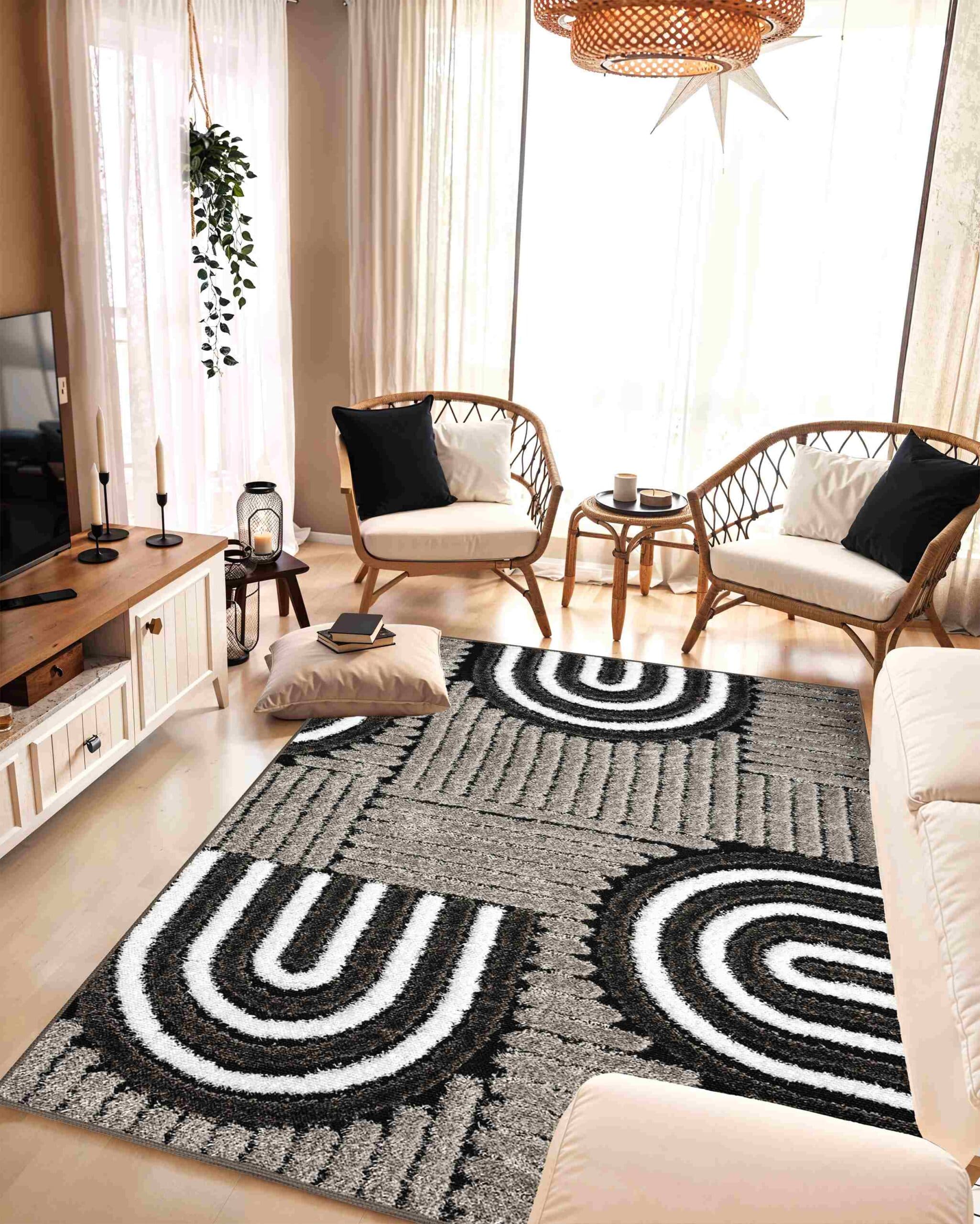 5D SHAGGY Rug Design 6412 3
