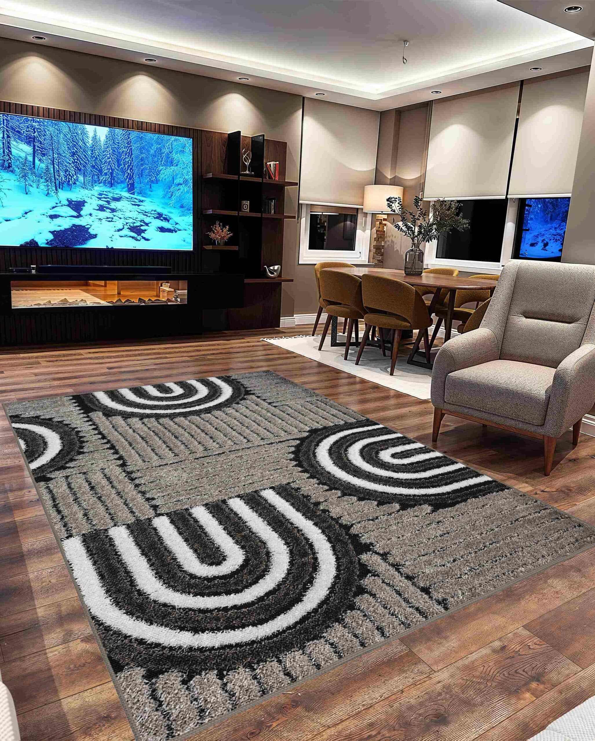 5D SHAGGY Rug Design 6412 4