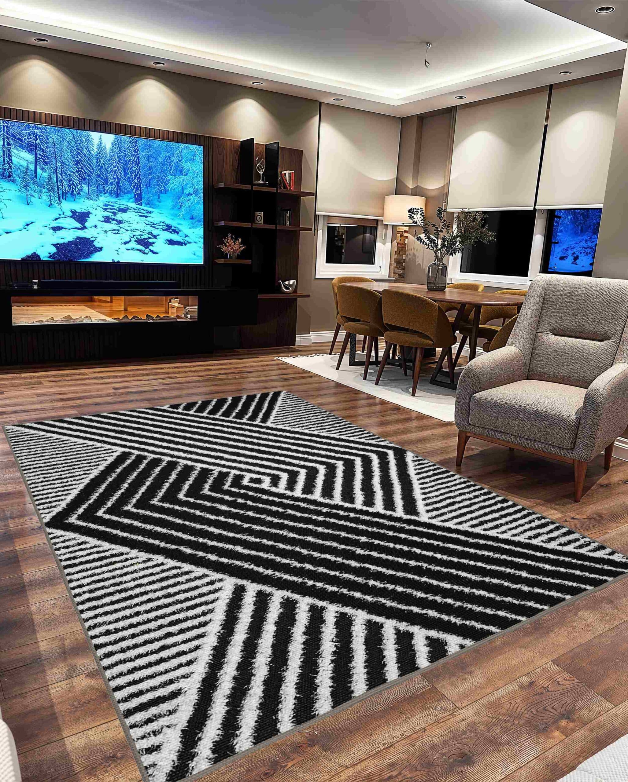 5D SHAGGY Rug Design 6415 4