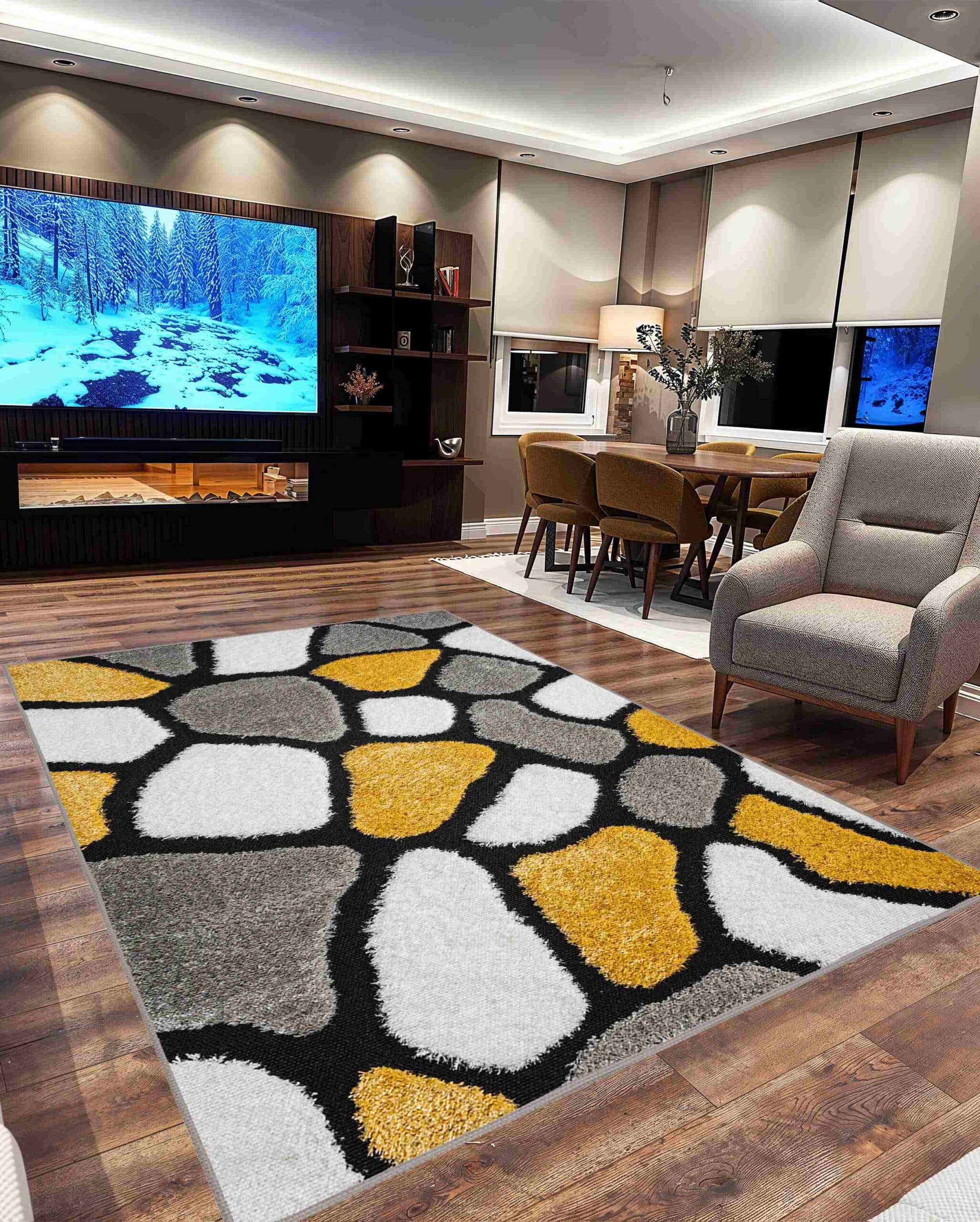 5D SHAGGY Rug Design 6416 4