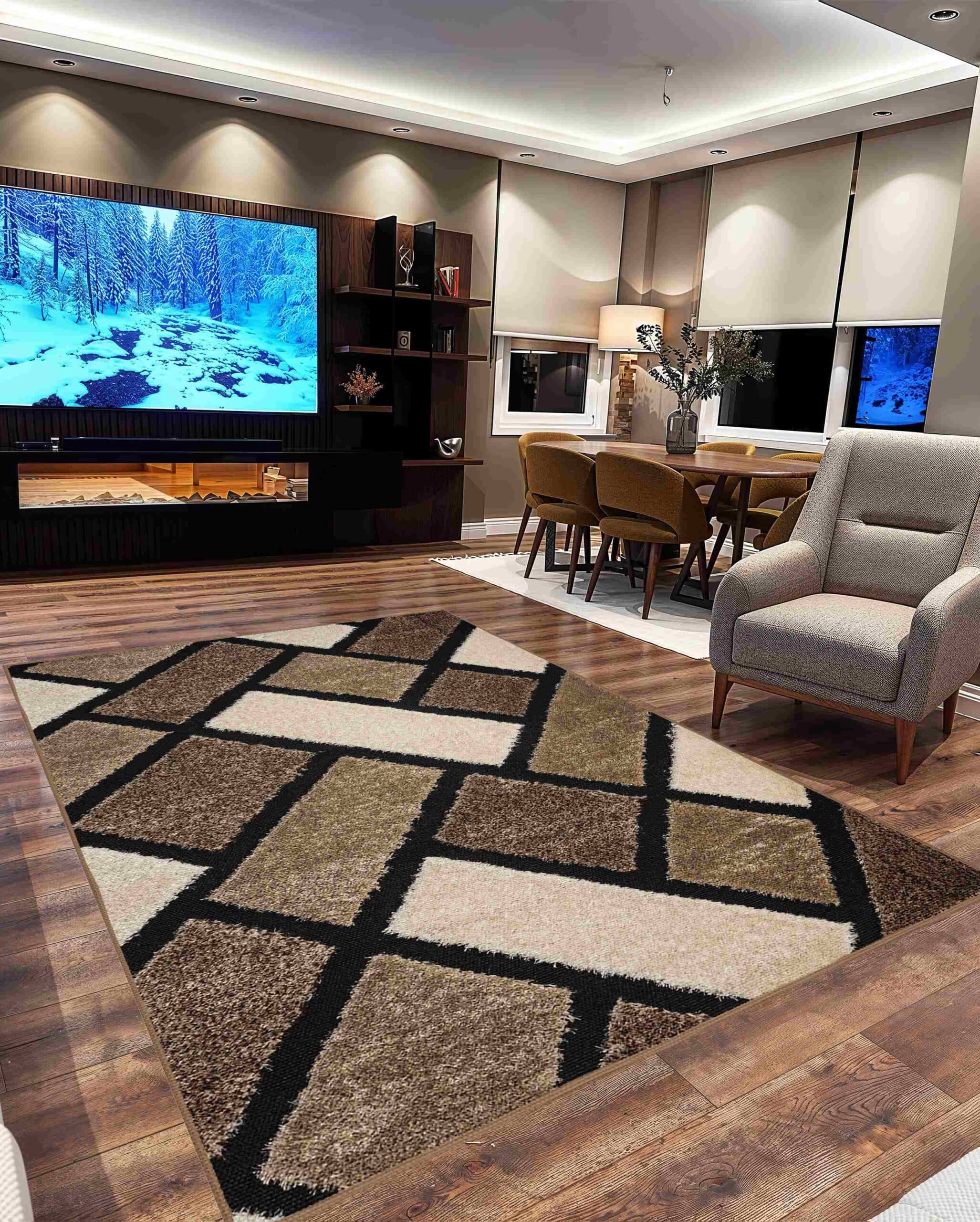 5D SHAGGY Rug Design 6419 4