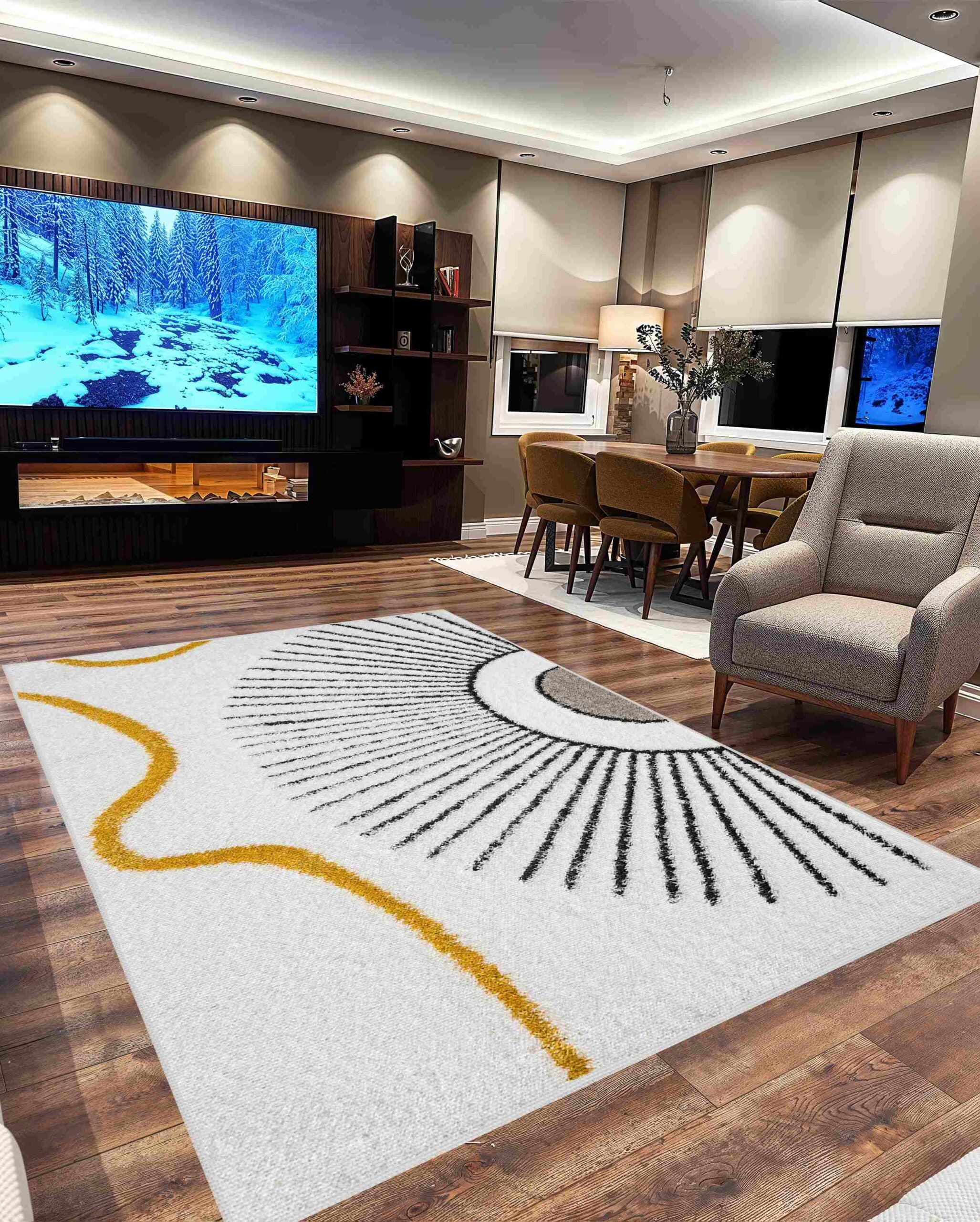 5D SHAGGY Rug Design 6420 4