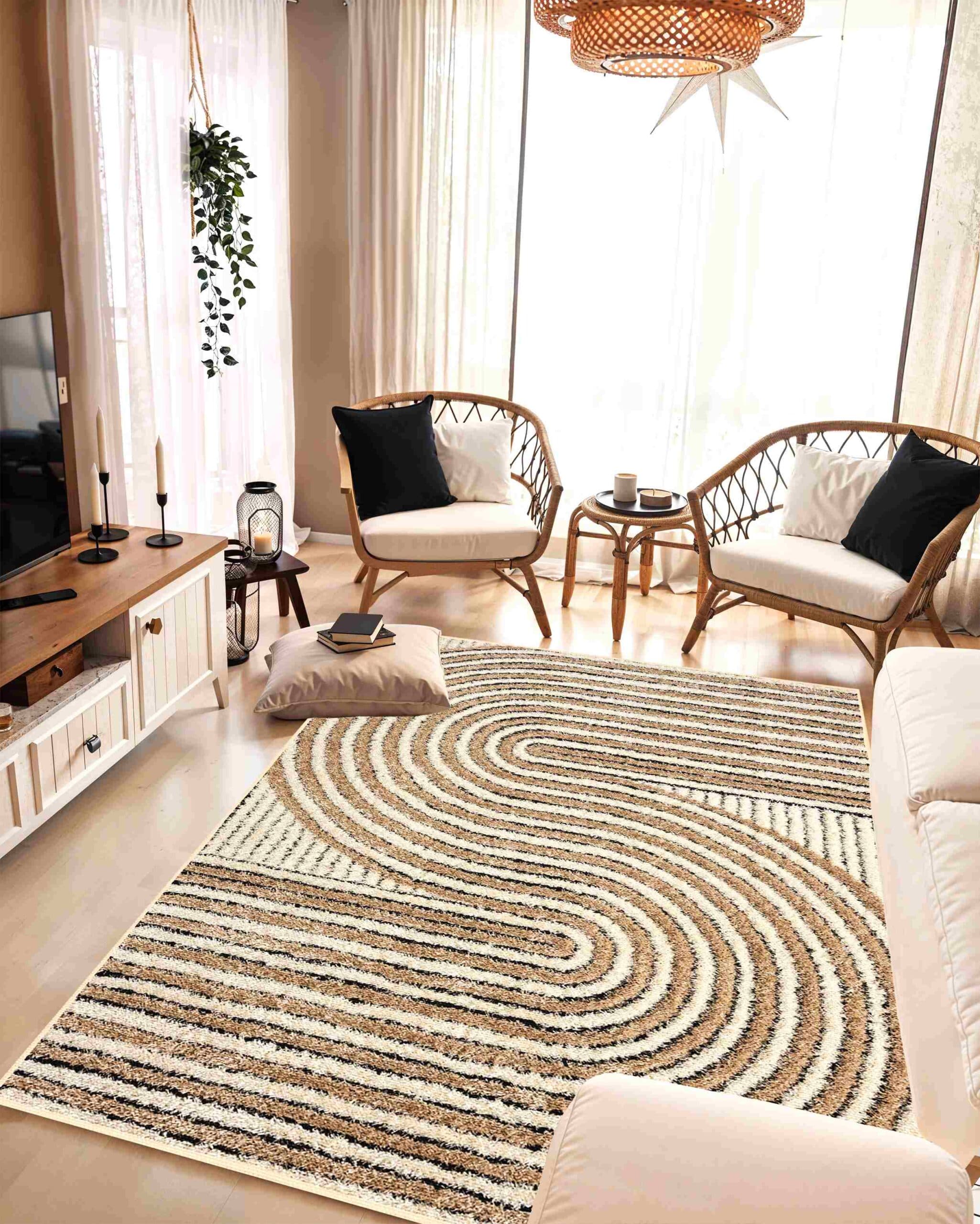 5D SHAGGY Rug Design 6421 3