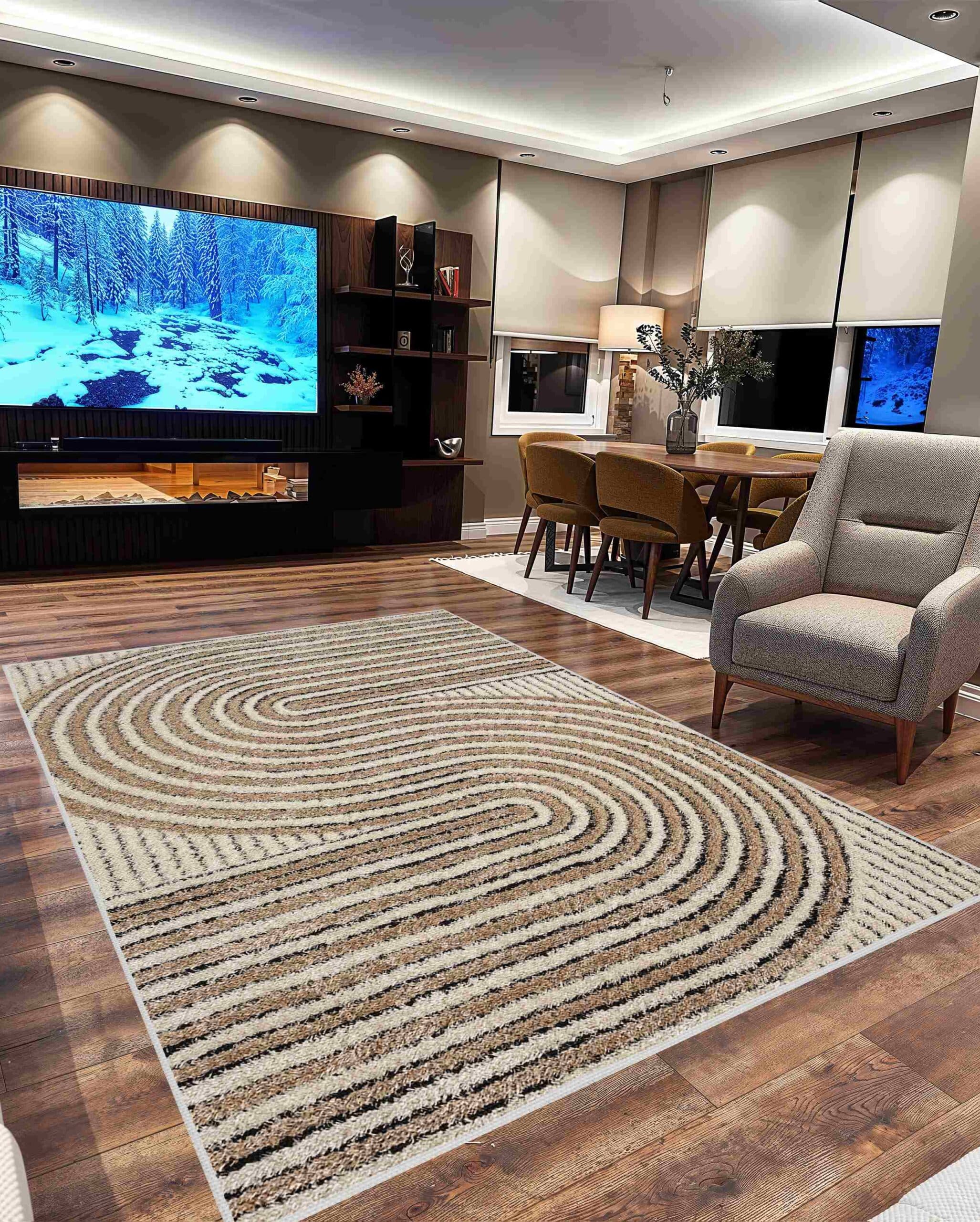 5D SHAGGY Rug Design 6421 4