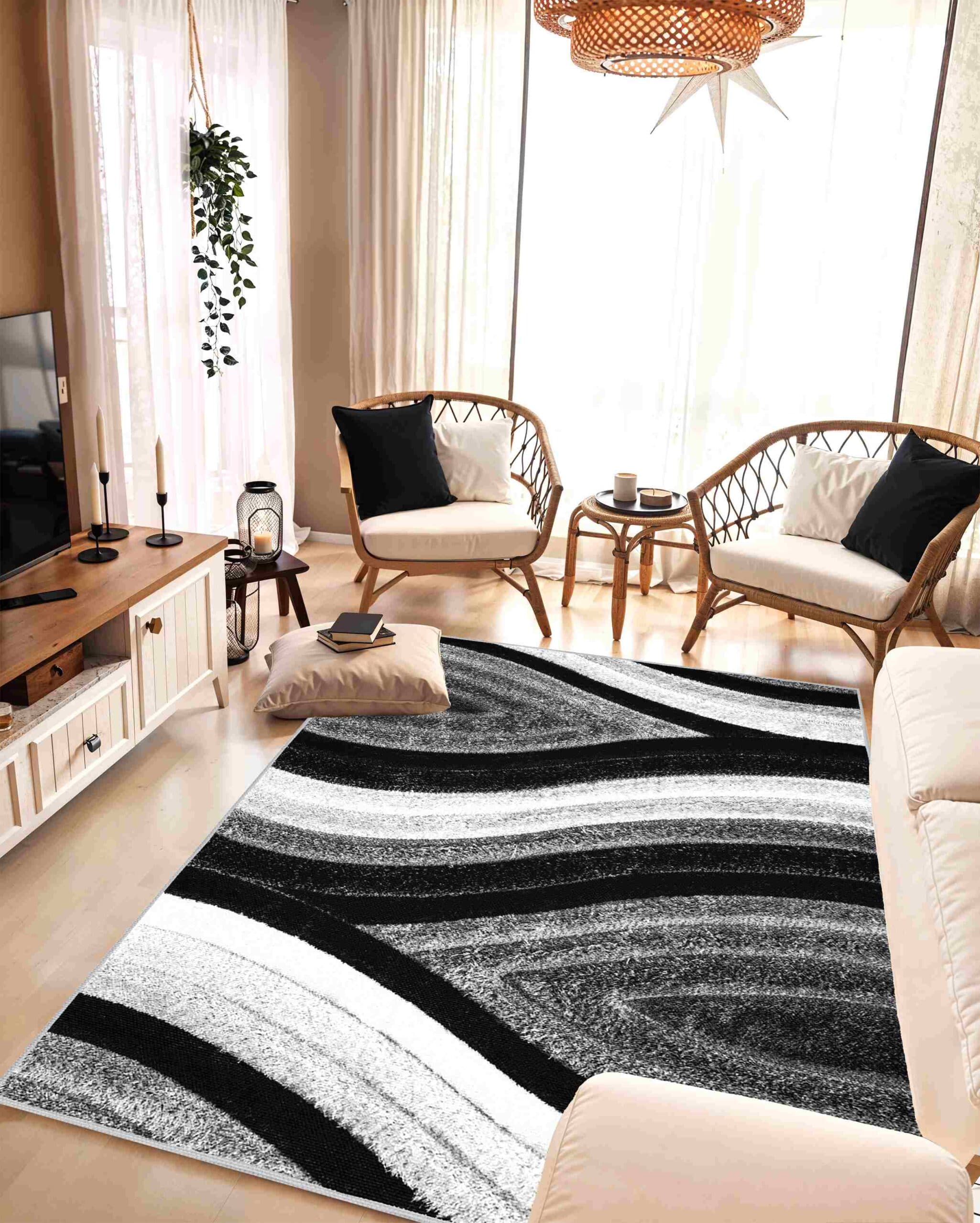 4D SHAGGY Rug Design 6496 8