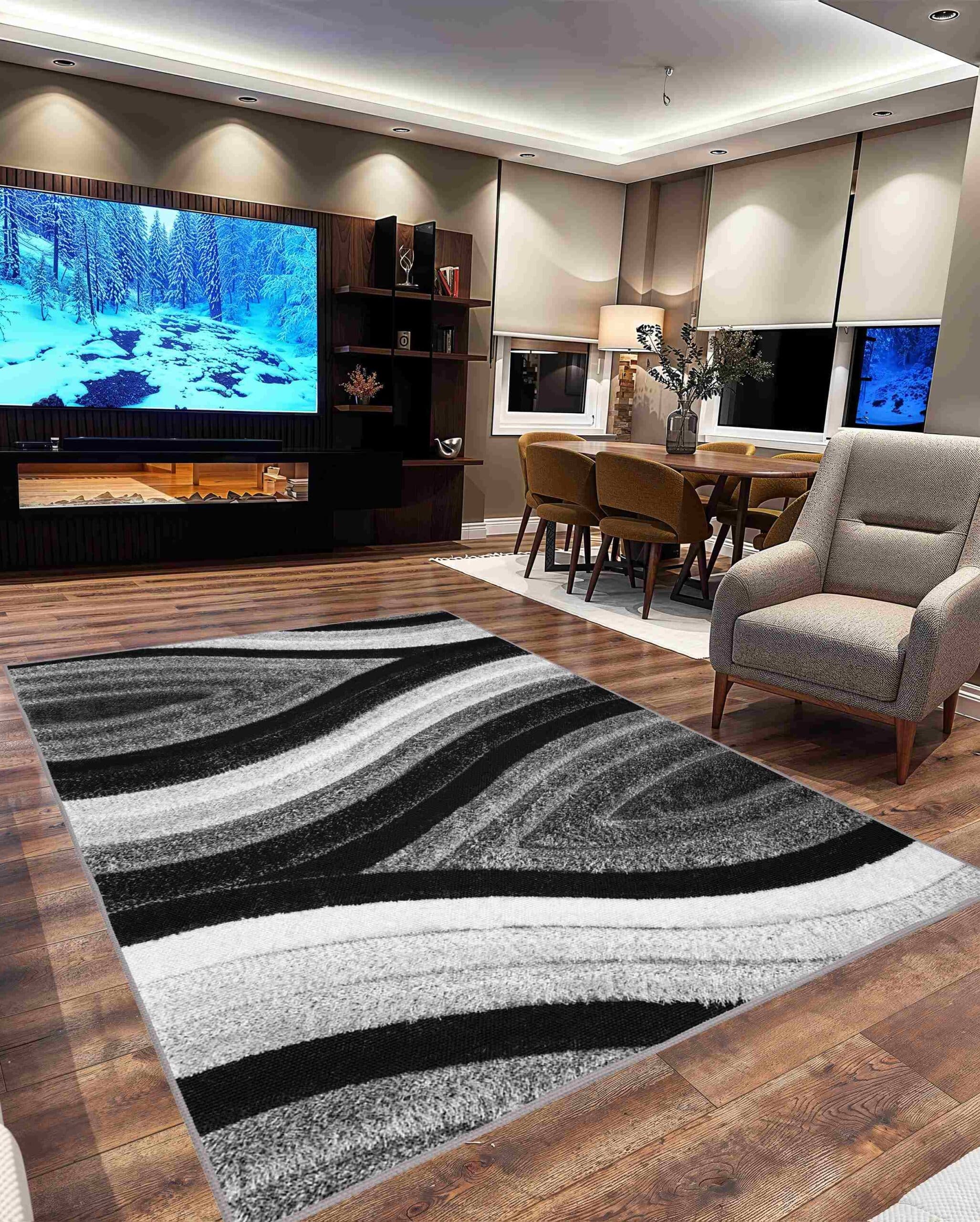4D SHAGGY Rug Design 6496 7