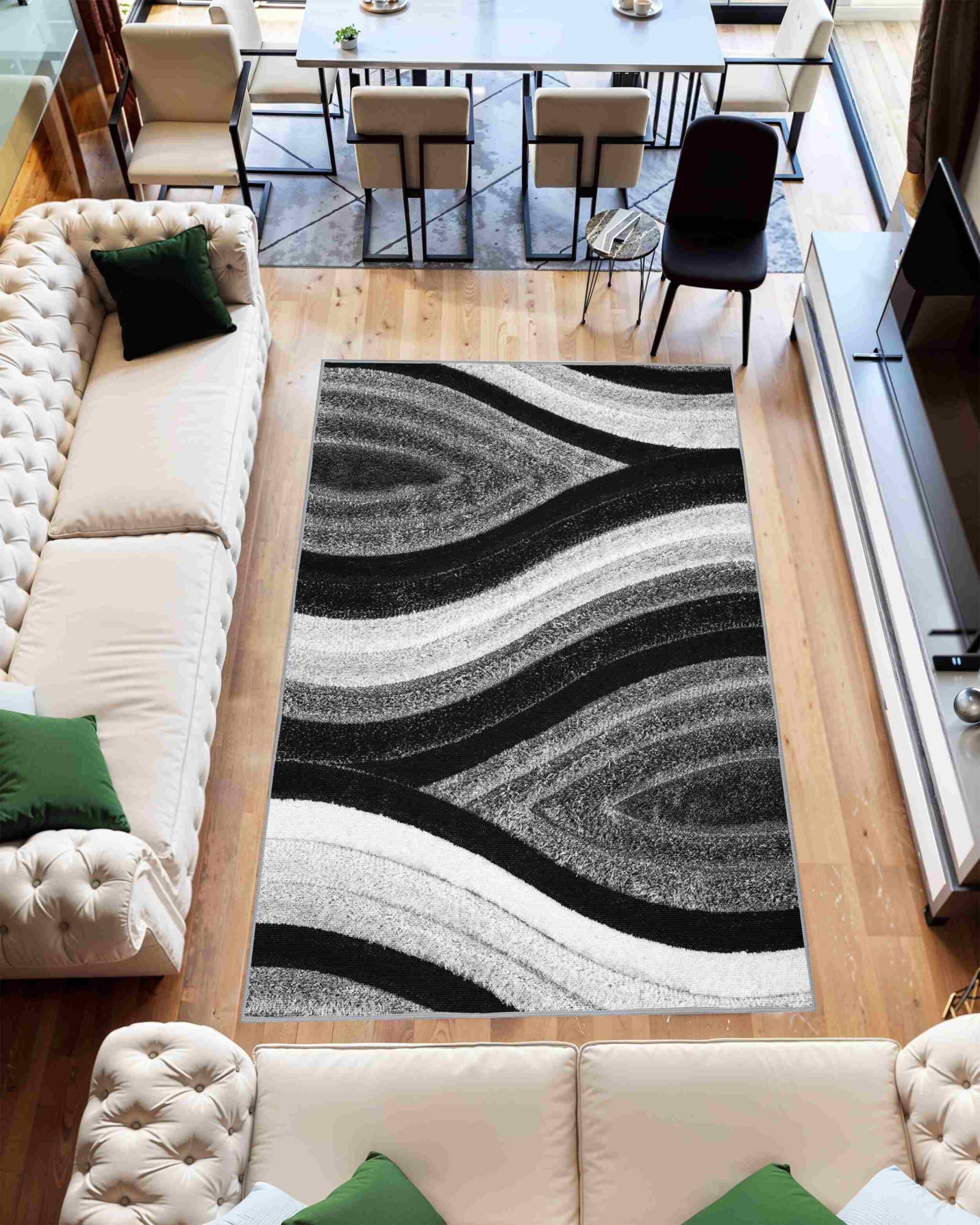 4D SHAGGY Rug Design 6496